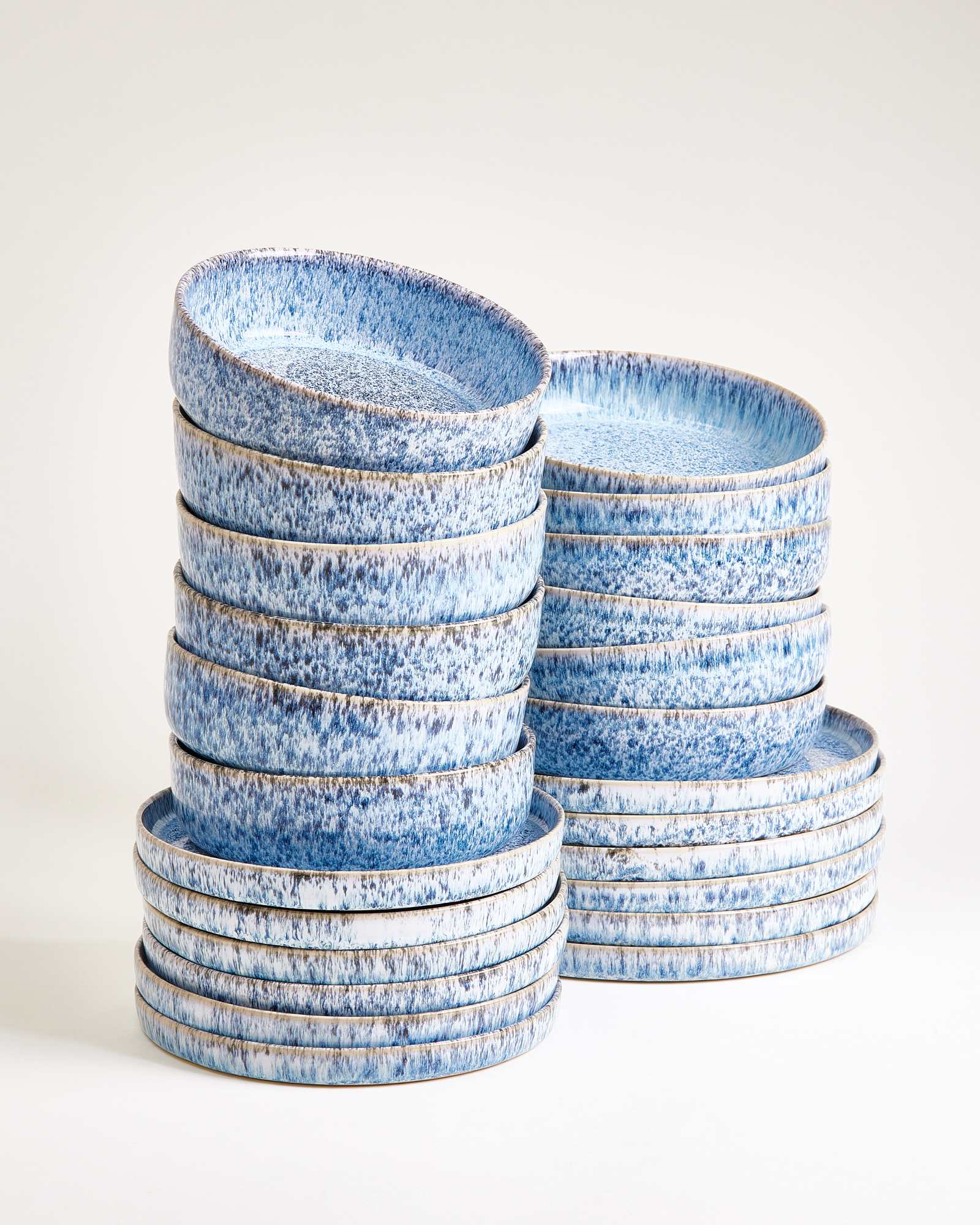 CORDOAMA - TABLEWARE SET MODERN BLUE 24 PIECES