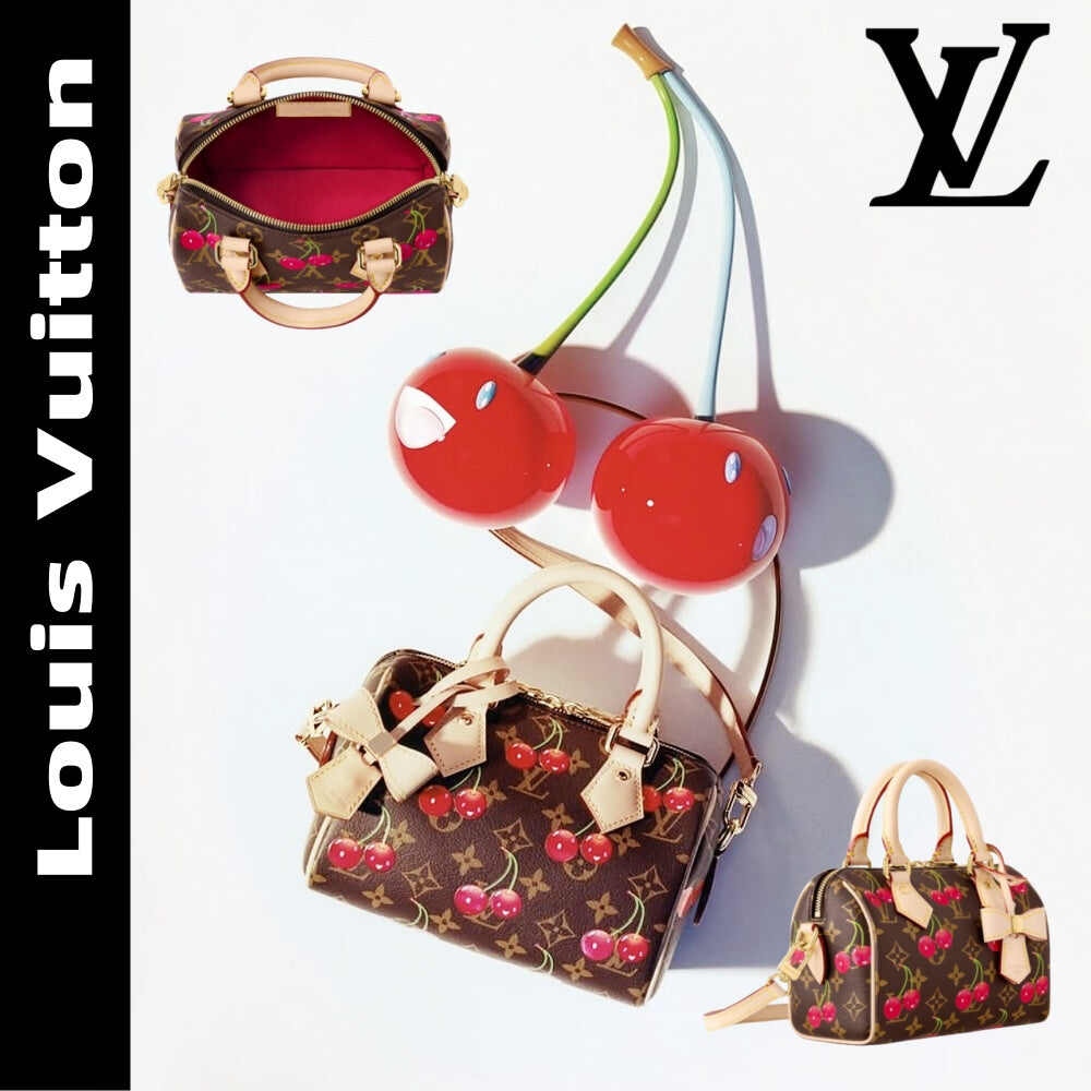 【ルイヴィトン】人気コラボ ♪村上隆コラボ スピーディ・バンドリエール 20