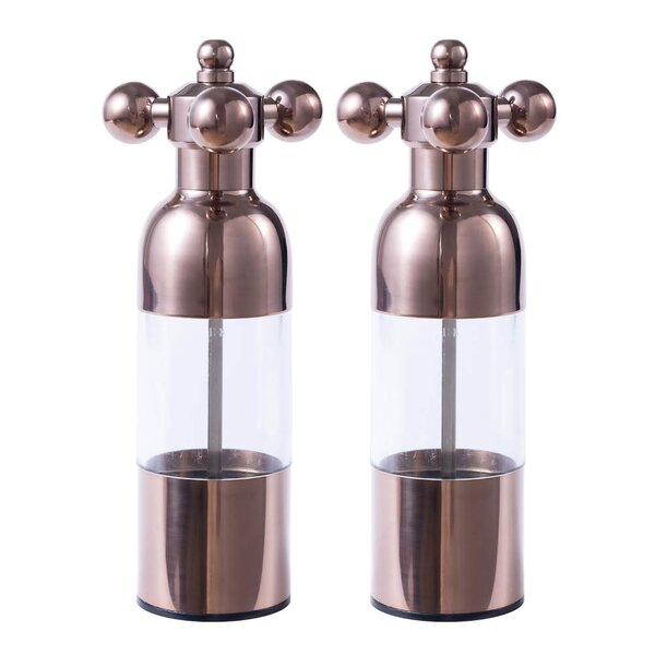 Axia salt- og pepperkvern 18 cm 2 stk bronse