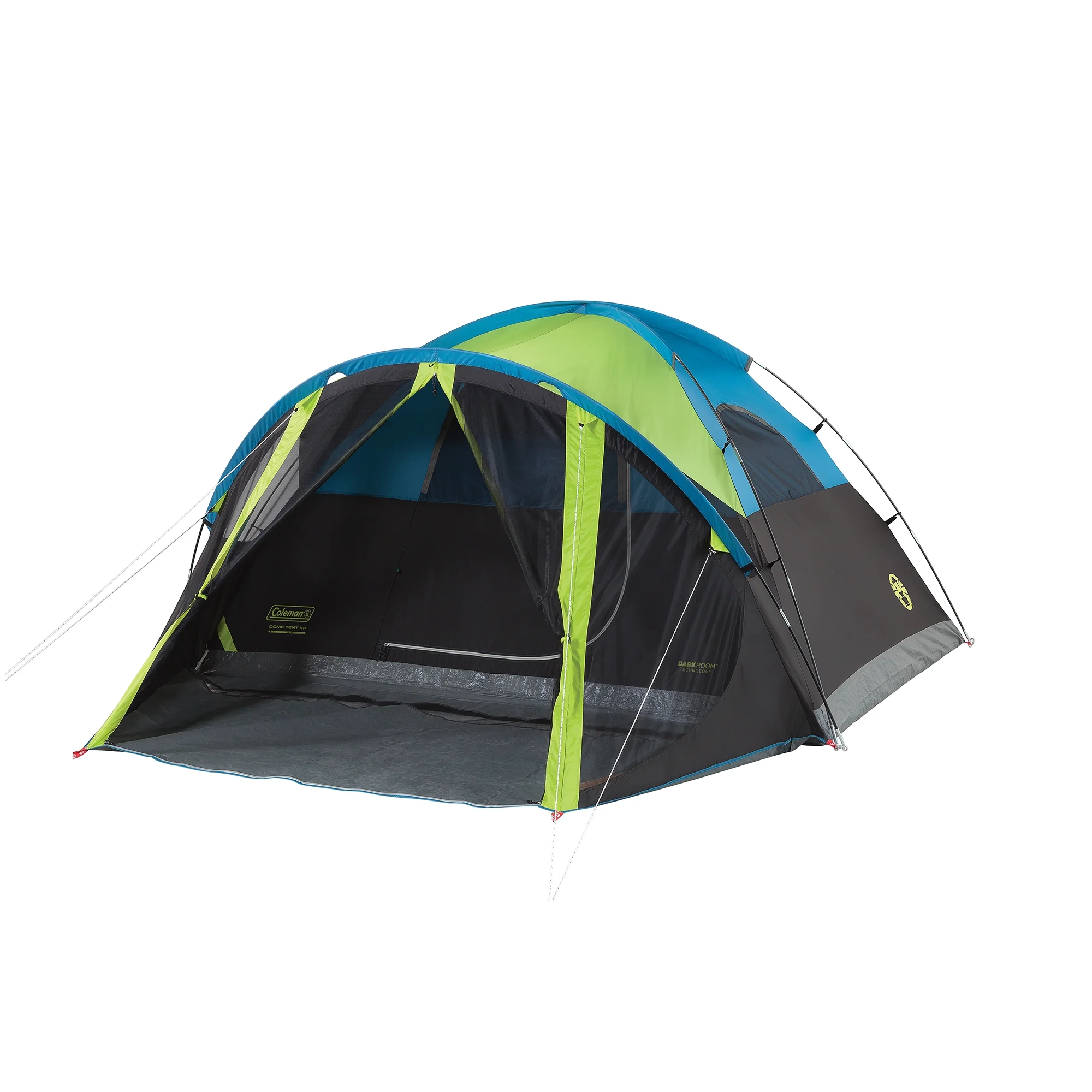 ® 4 Person Carlsbad™ Dark Room™ Dome Camping Tent with Screen Room, 2 Rooms, Green(4 Person) Image 4