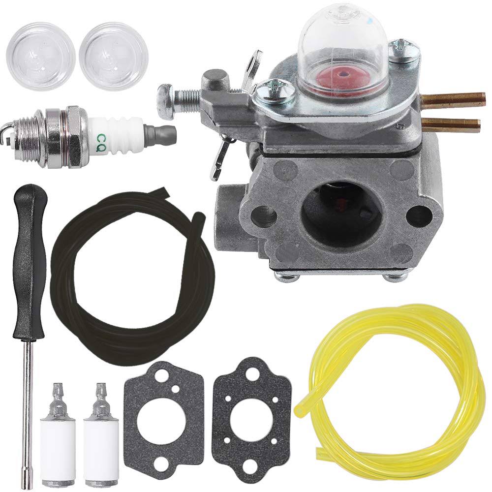 753-06190 WT973 Carburetor Kit Replacement for Bolens BL110 BL160 Cub Cadet BC210 BC280 SS270 Replacement for Craftsman 316711020 for Troy Bilt TB22