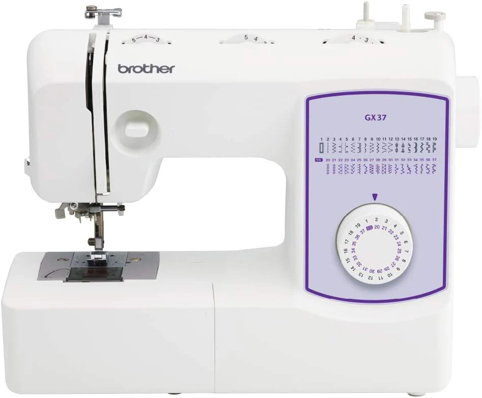 Machine à coudre Brother GX37, 37 points intégrés, 6 pieds-de-biche inclus