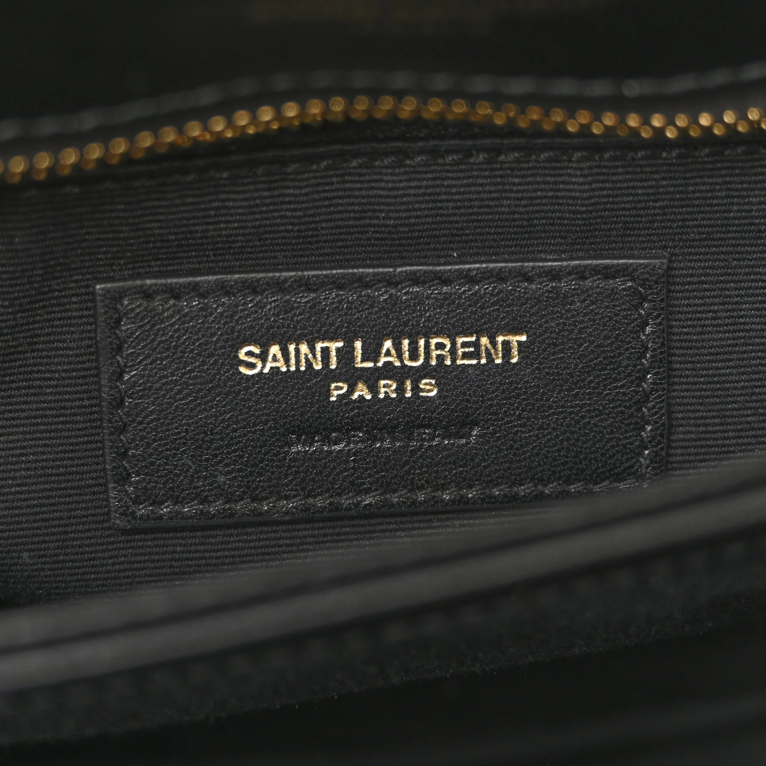 Calfskin Y Quilted Monogram Toy Loulou Crossbody Bag Black