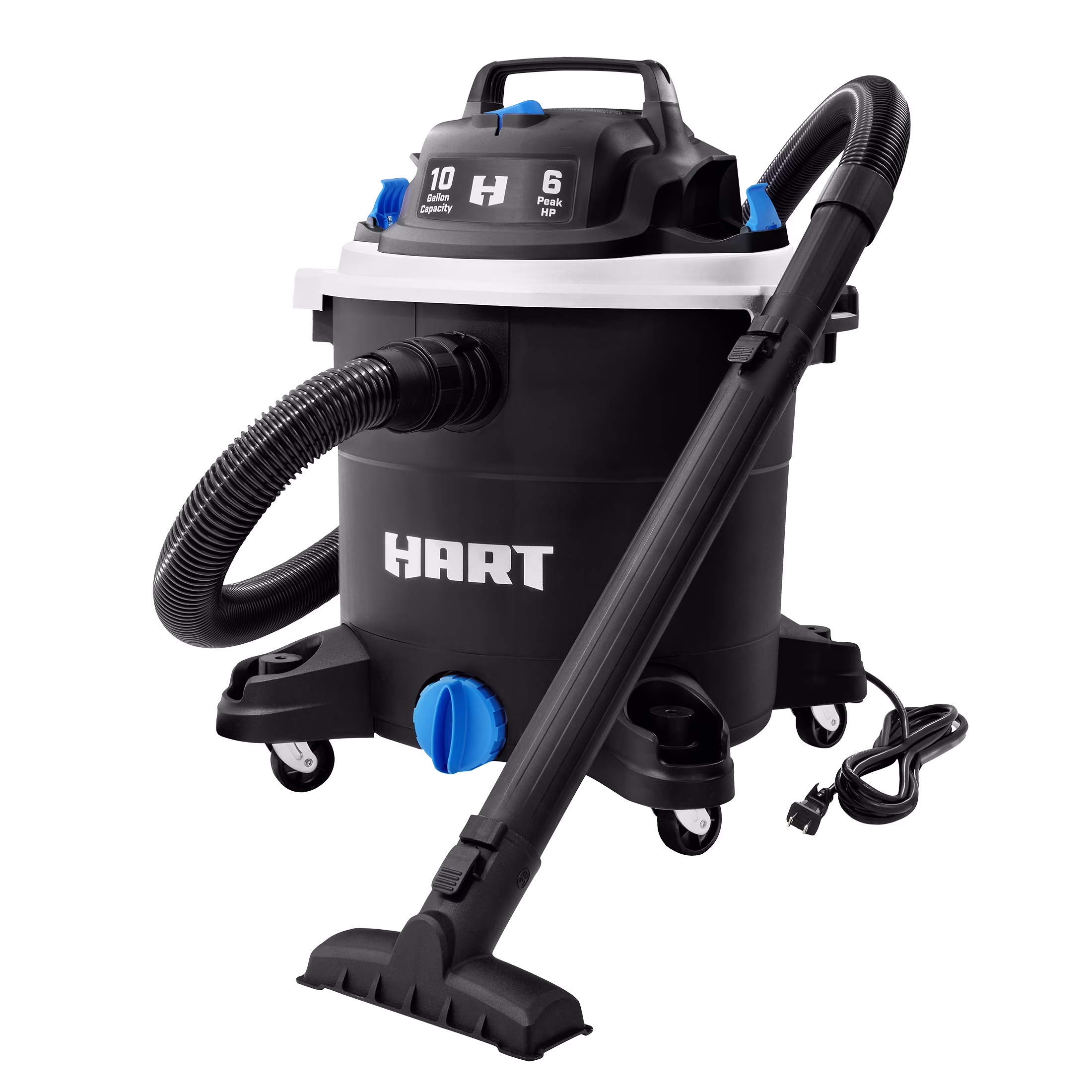 10 Gallon 6 Peak HP Poly Wet/Dry Vacuum, VOC1012PF 3703