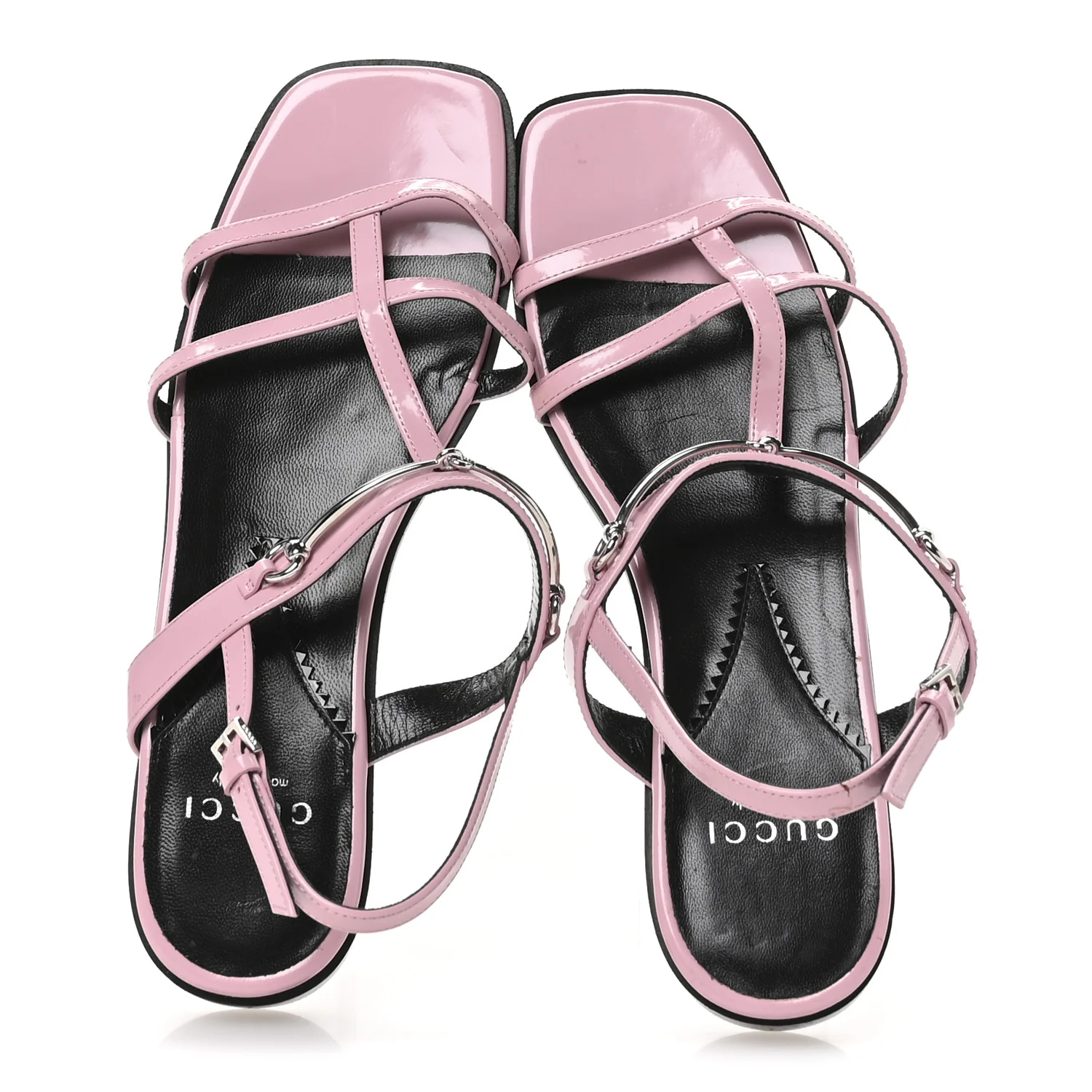 Calfskin Horsebit Divine Slingback Sandals 36 Pink