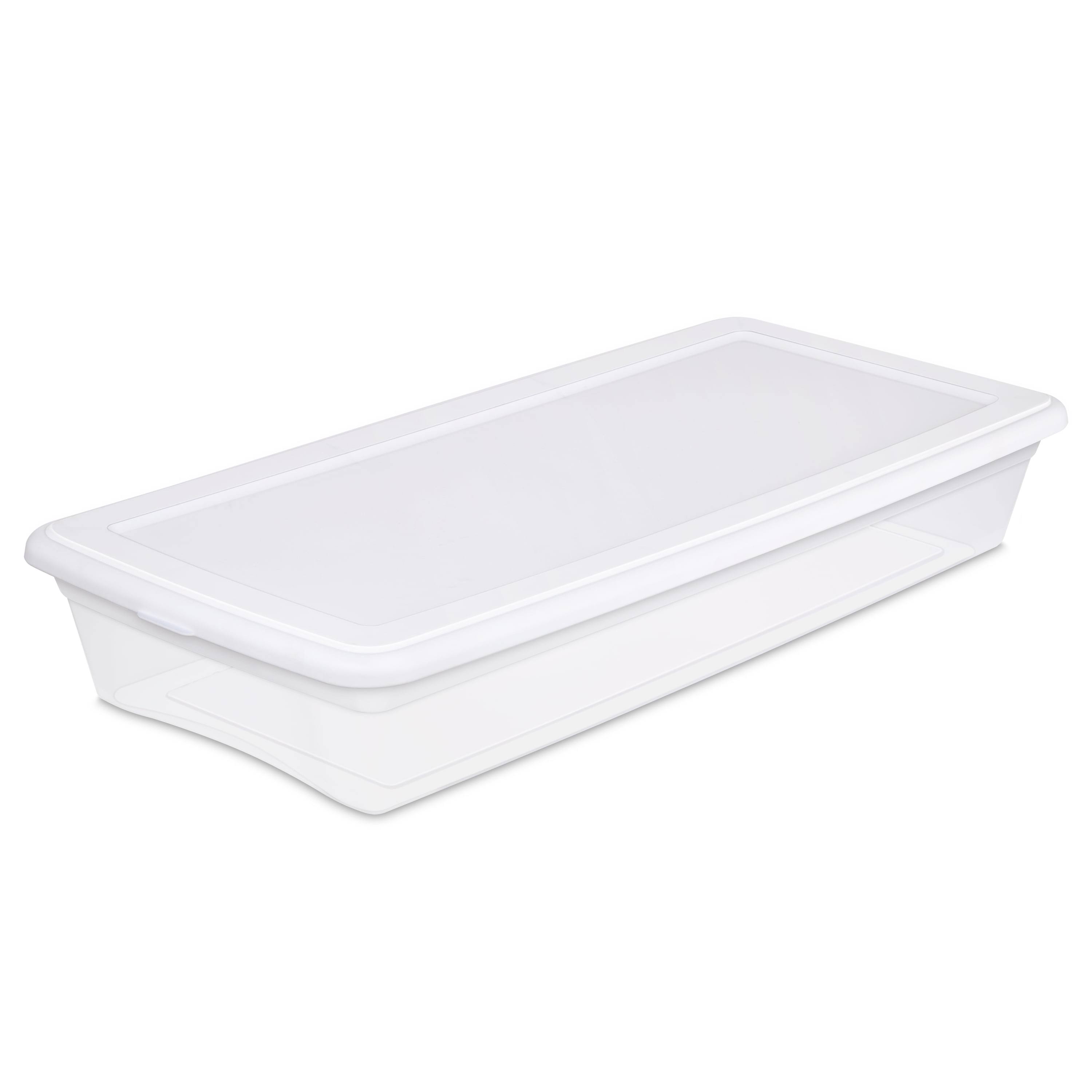 Sterilite 41-Quart (39 L) Storage Box, White