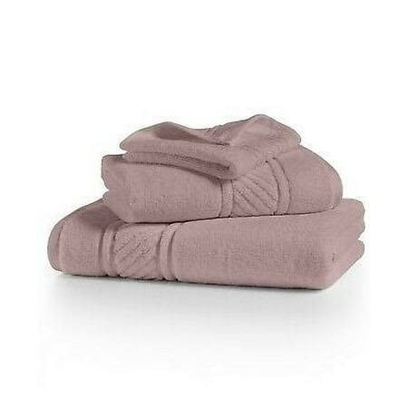 Martha Stewart Collection Spa 100% Cotton Jacquard Border Hand Towel - Blush