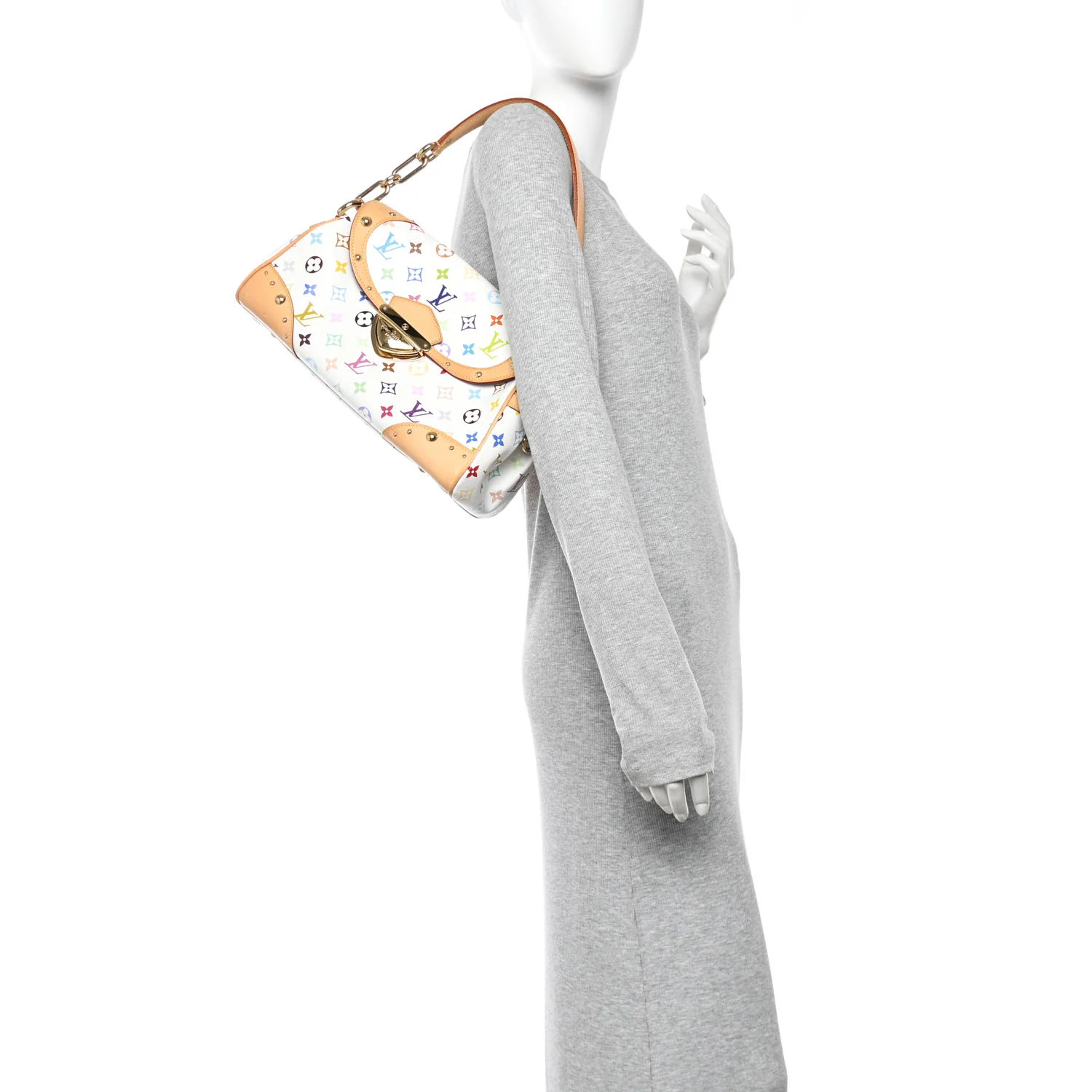 Monogram Multicolor Beverly MM White