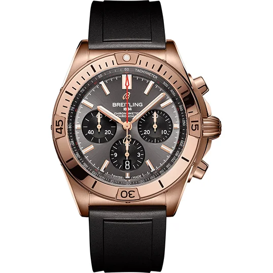 【Super Clone】Breitling Watch Chronomat B01 42 Anthracite Rubber