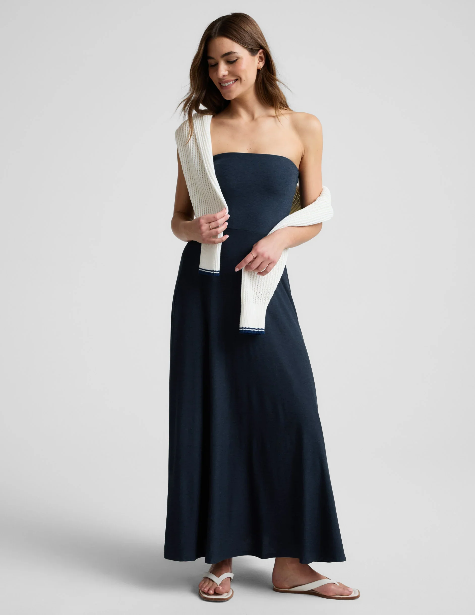Featherweight Strapless Maxi Dress