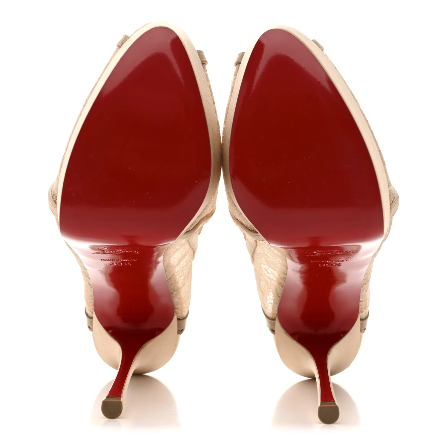 Satin Lace Chantilly Guiptik 150 Pumps 36.5 Nude