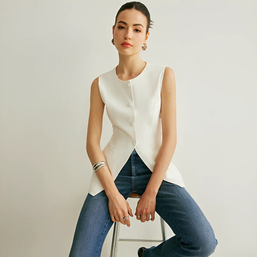 Nyla - Gilet Élégant Sans Manches