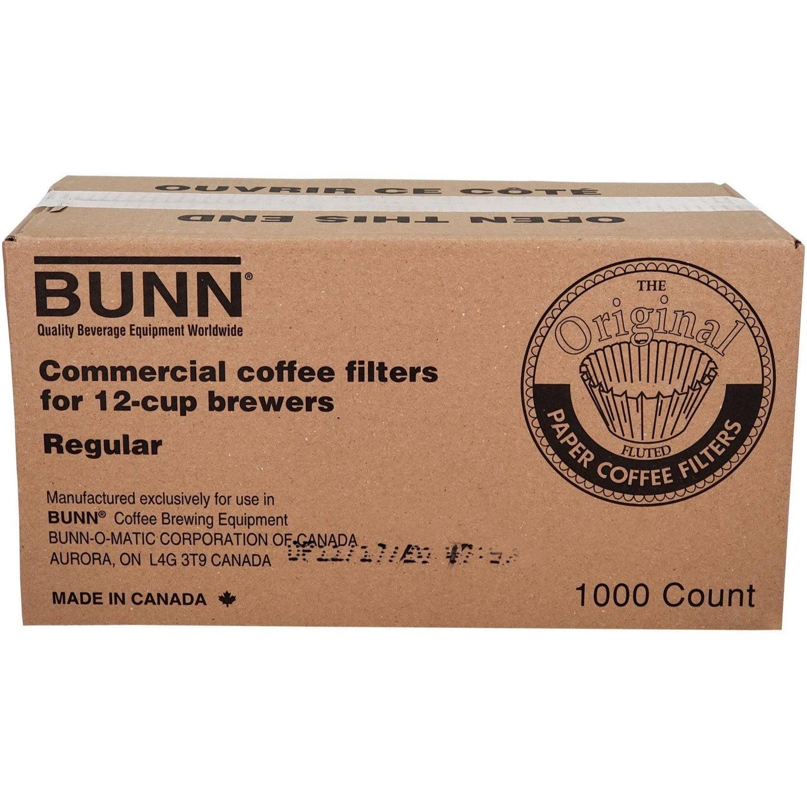 Bunn 1m5002 Commercial Coffee Filters 12-Cup Size (Case of 1000)