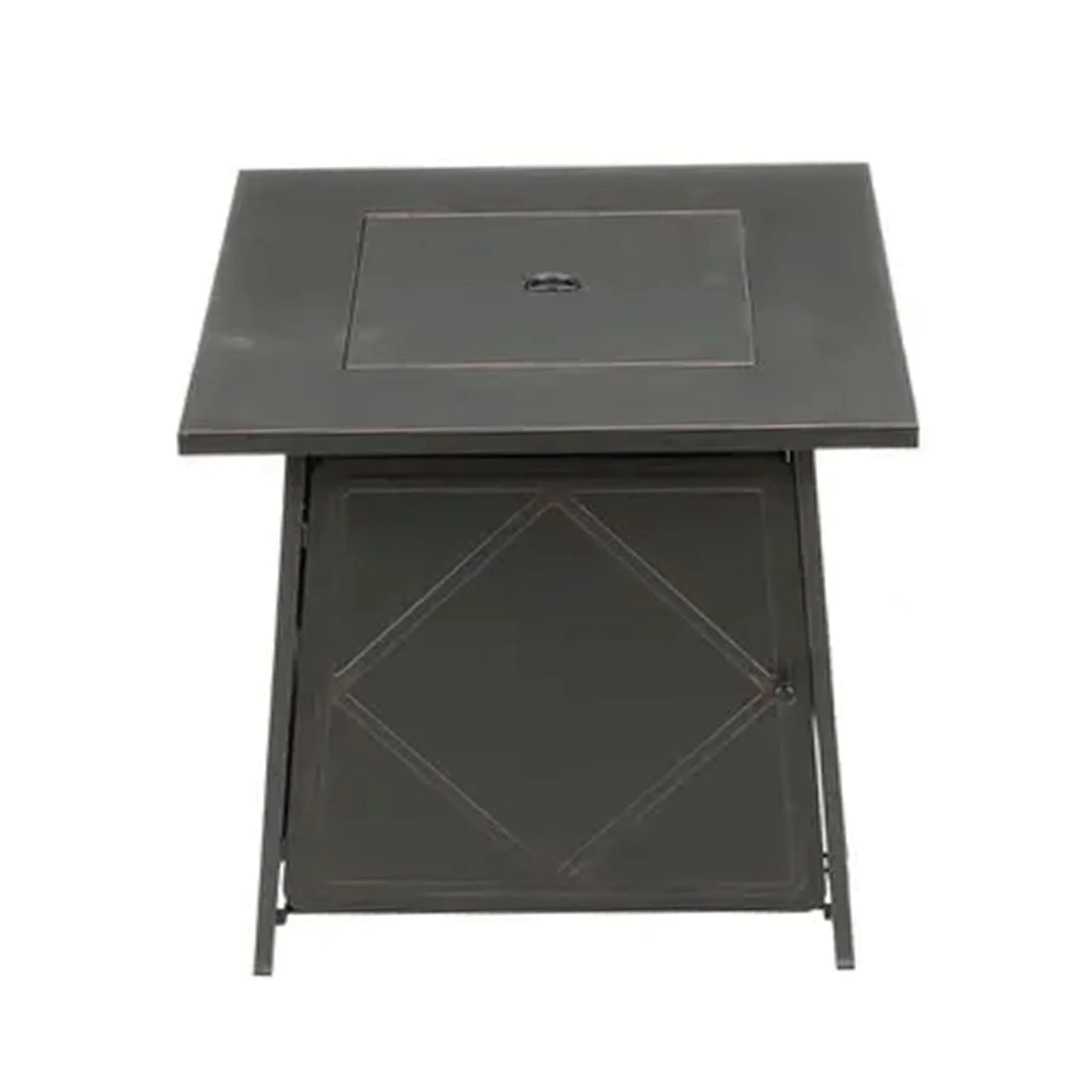 Four Seasons Courtyard Dual Heat 50,000 BTU Square Gas Tabletop Fire Pit(28")