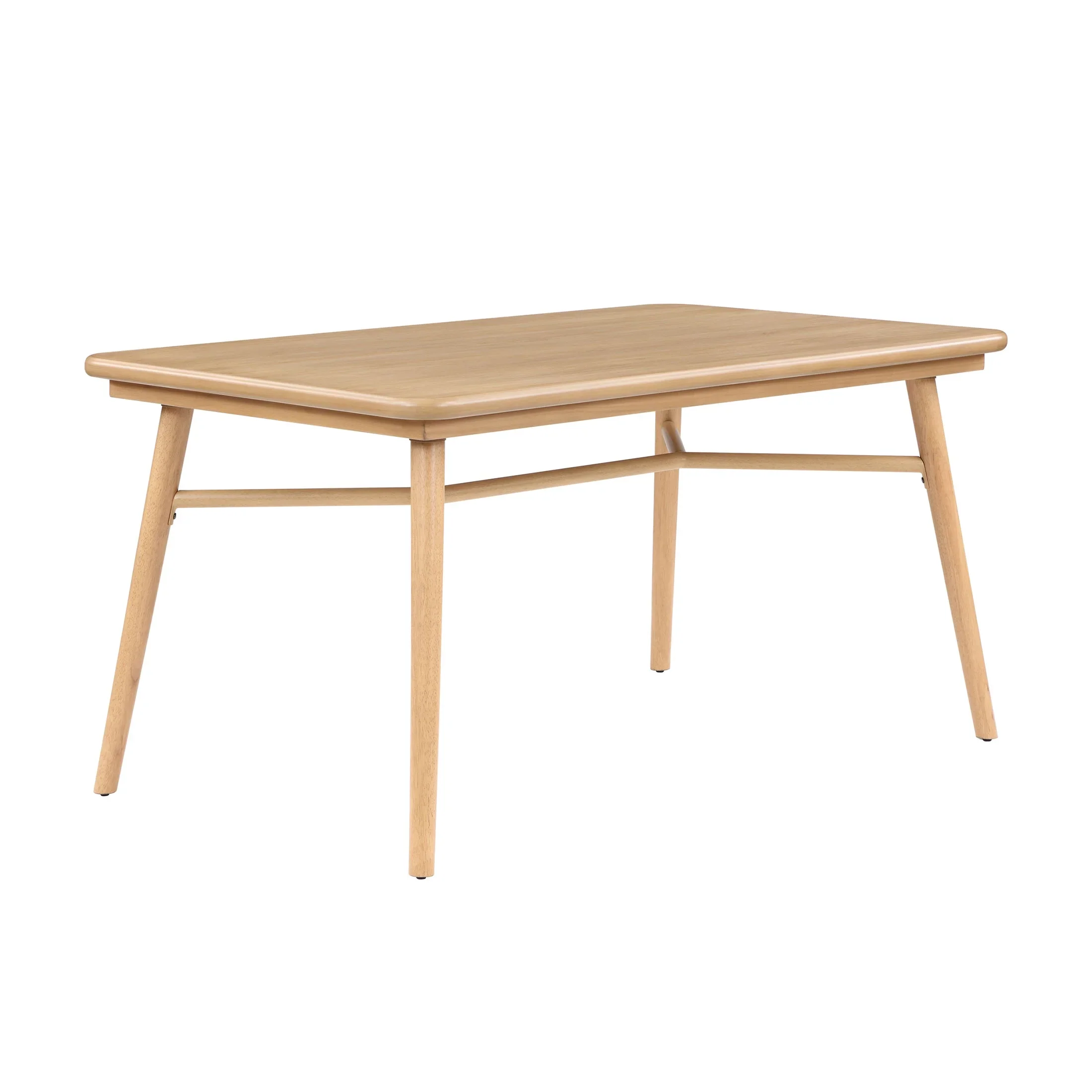 Better Homes & Gardens Springwood 59.5 Rectangle Dining Table, Natural Wood