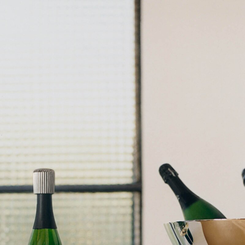 Bernadotte champagnekork stål