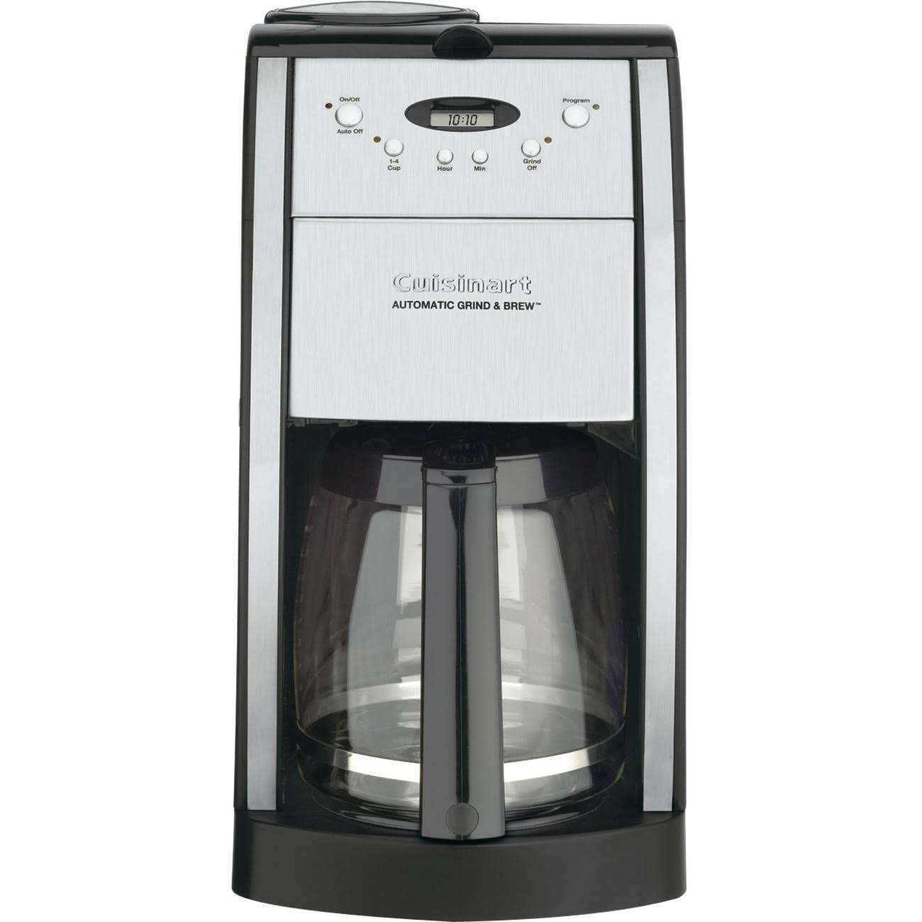 Grind-and-Brew Black/Chrome 12-Cup Automatic Coffeemaker