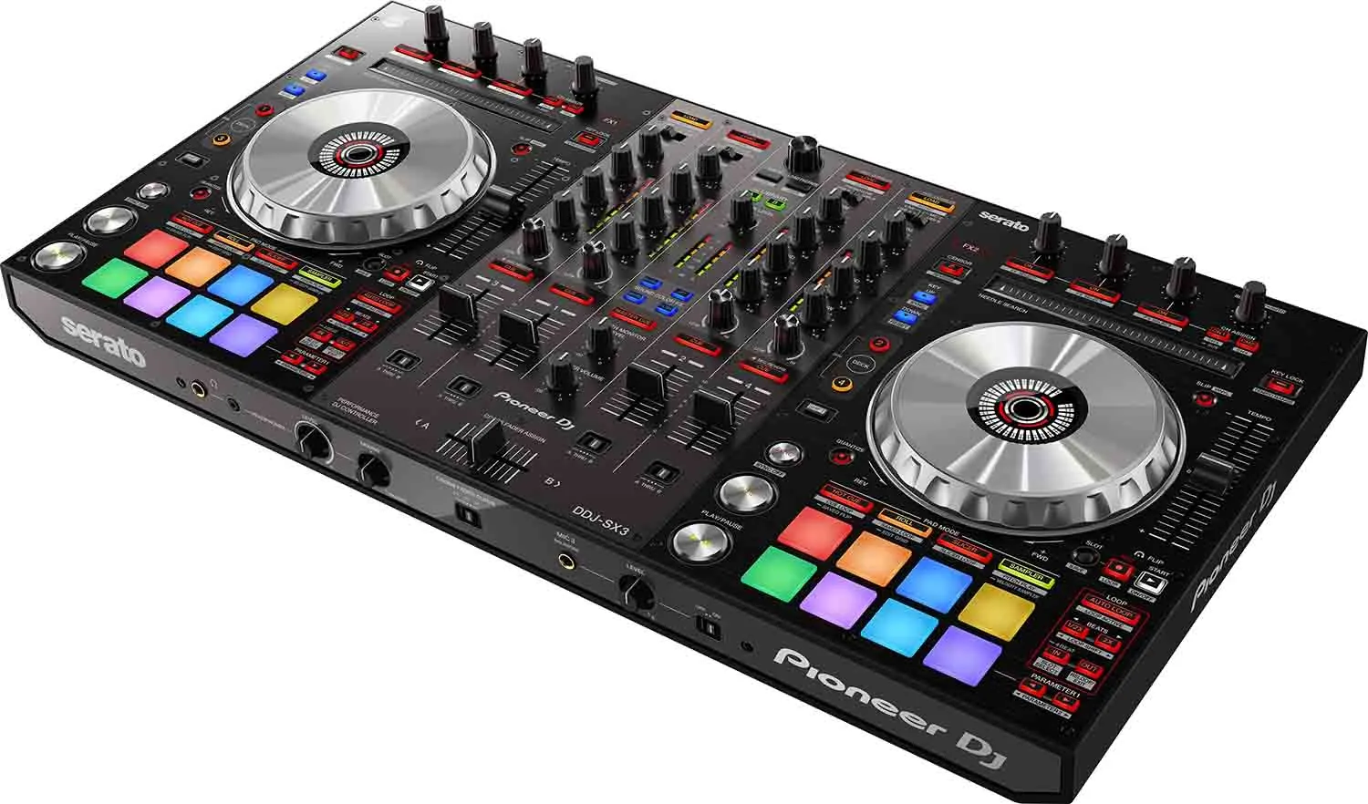 Produit reconditionné : Contrôleur DJ 4 canaux Pioneer DDJ-SX3 pour Serato DJ Pro