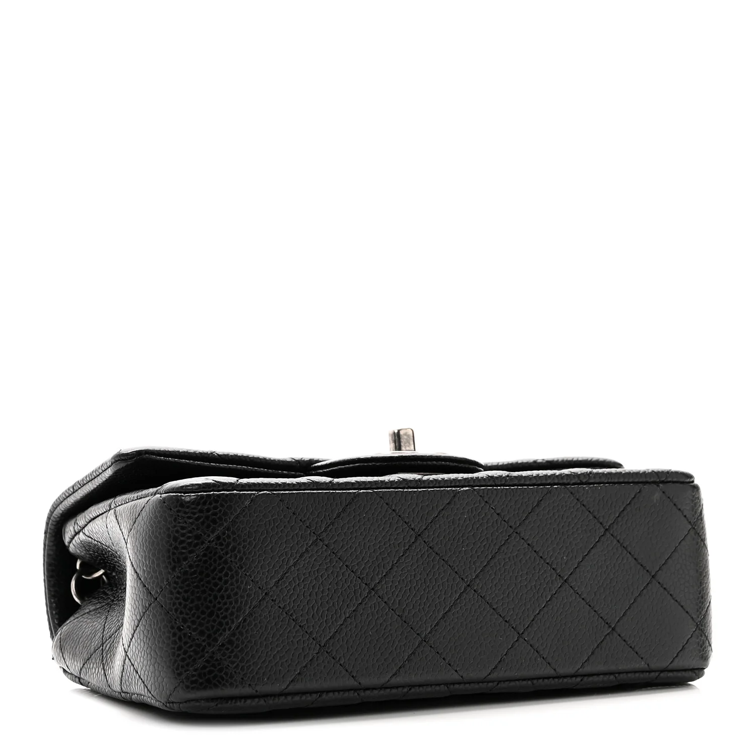 Caviar Quilted Mini Rectangular Flap Black