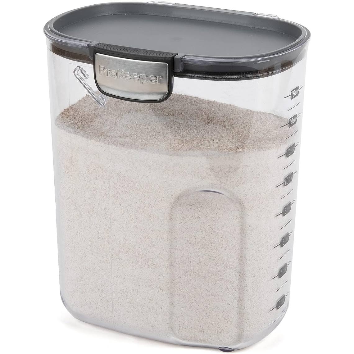 Prepworks ProKeeper+ Flour Airtight Food Storage Container - Black