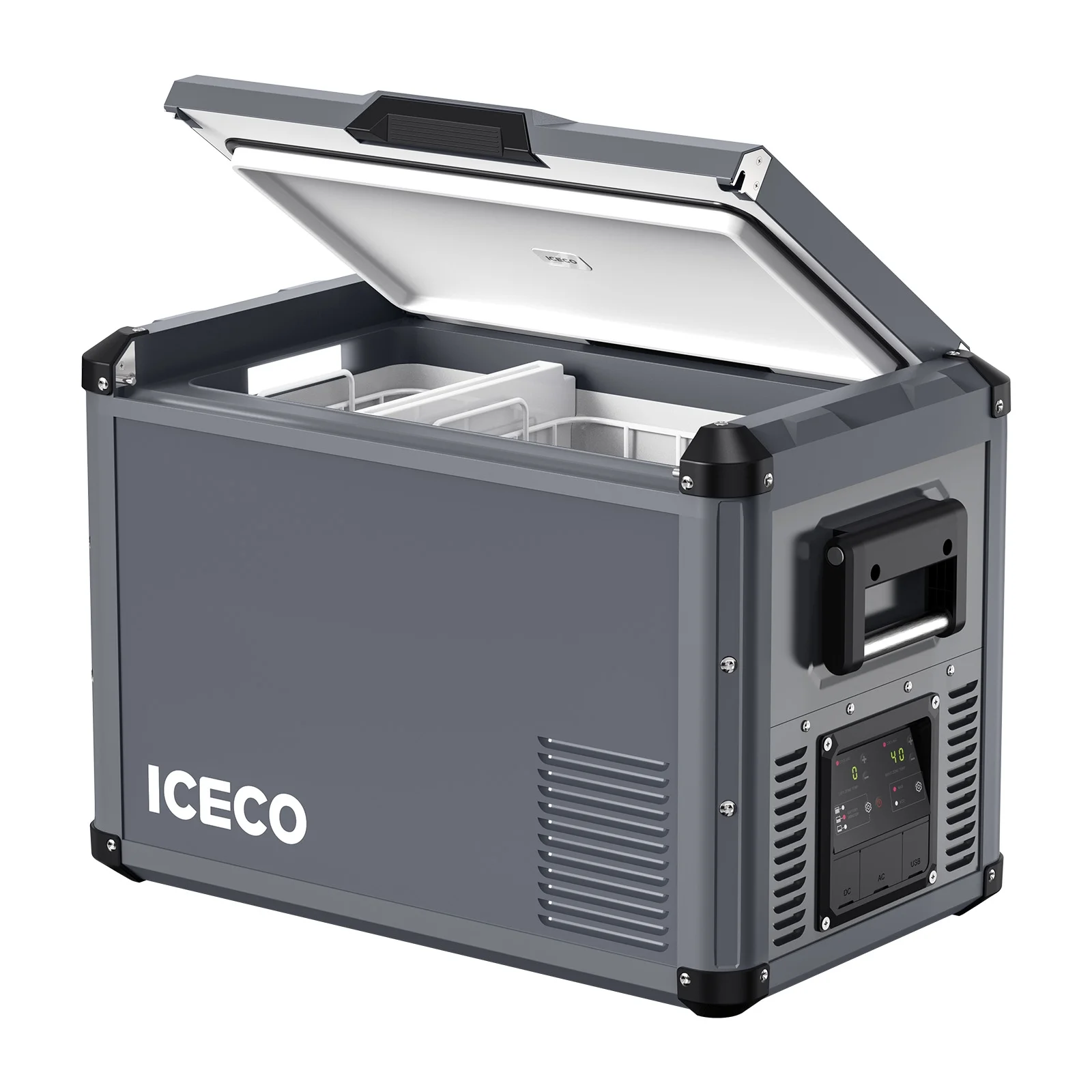 VL45 Pro Dual Zone 45QT Portable Cooler Grey - Image 3