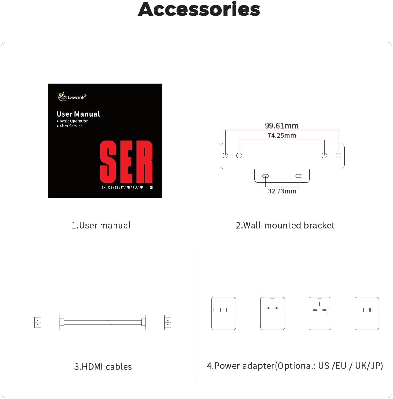 Beelink Mini PC  SER5 AMD Ryzen 5 5500U(7nm  6C/12T) up to 4.0GHz  Mini Gaming Computer 32GB DDR4 RAM 500GB NVME SSD  Micro PC 4K@60Hz Dual Display  Mini Computer WiFi6/BT5.2/HTPC/W-11 Pro
