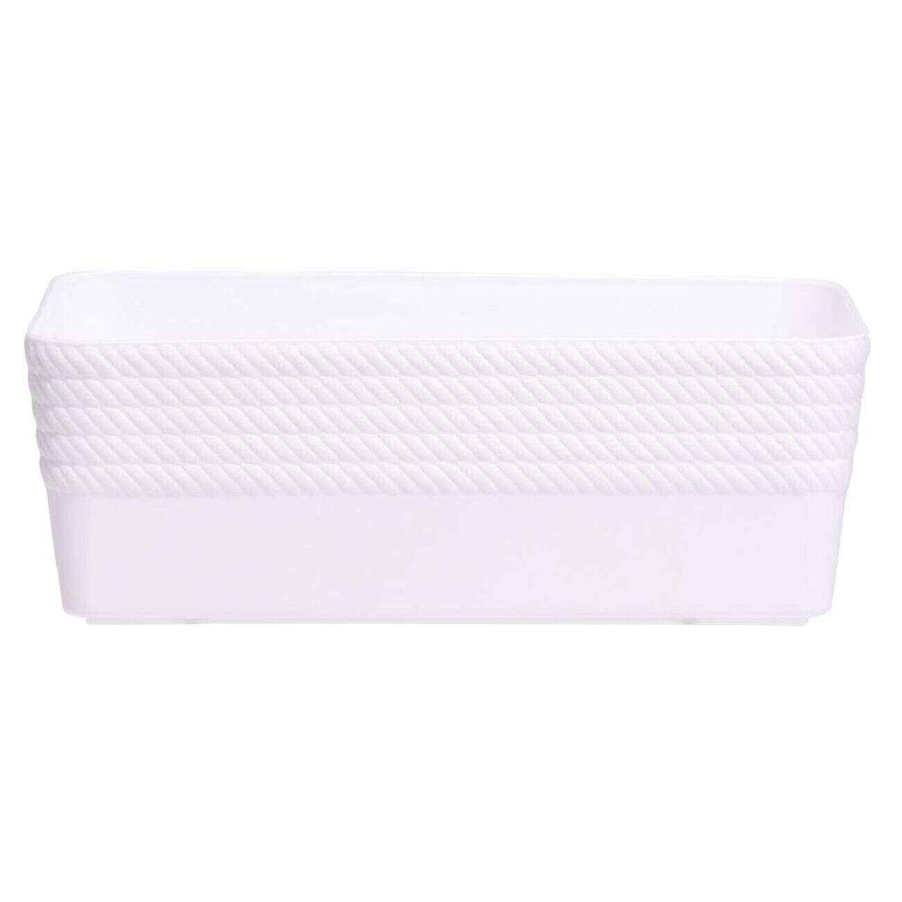 Boîte plastique blanc 20x11xH7cm