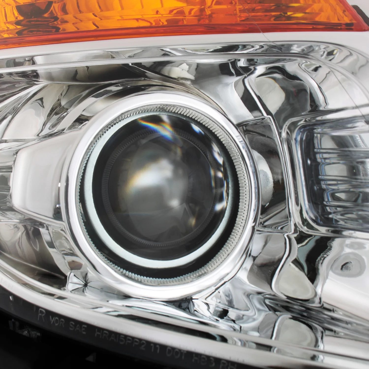 For 2011-15 Ford Explorer Driver + Passenger Projector Headlight Assembly Chrome Housing Clear Lens Full Set(5_HD-JH-FEXP11-OE-L_HD-JH-FEXP11-OE-R) - Image 6