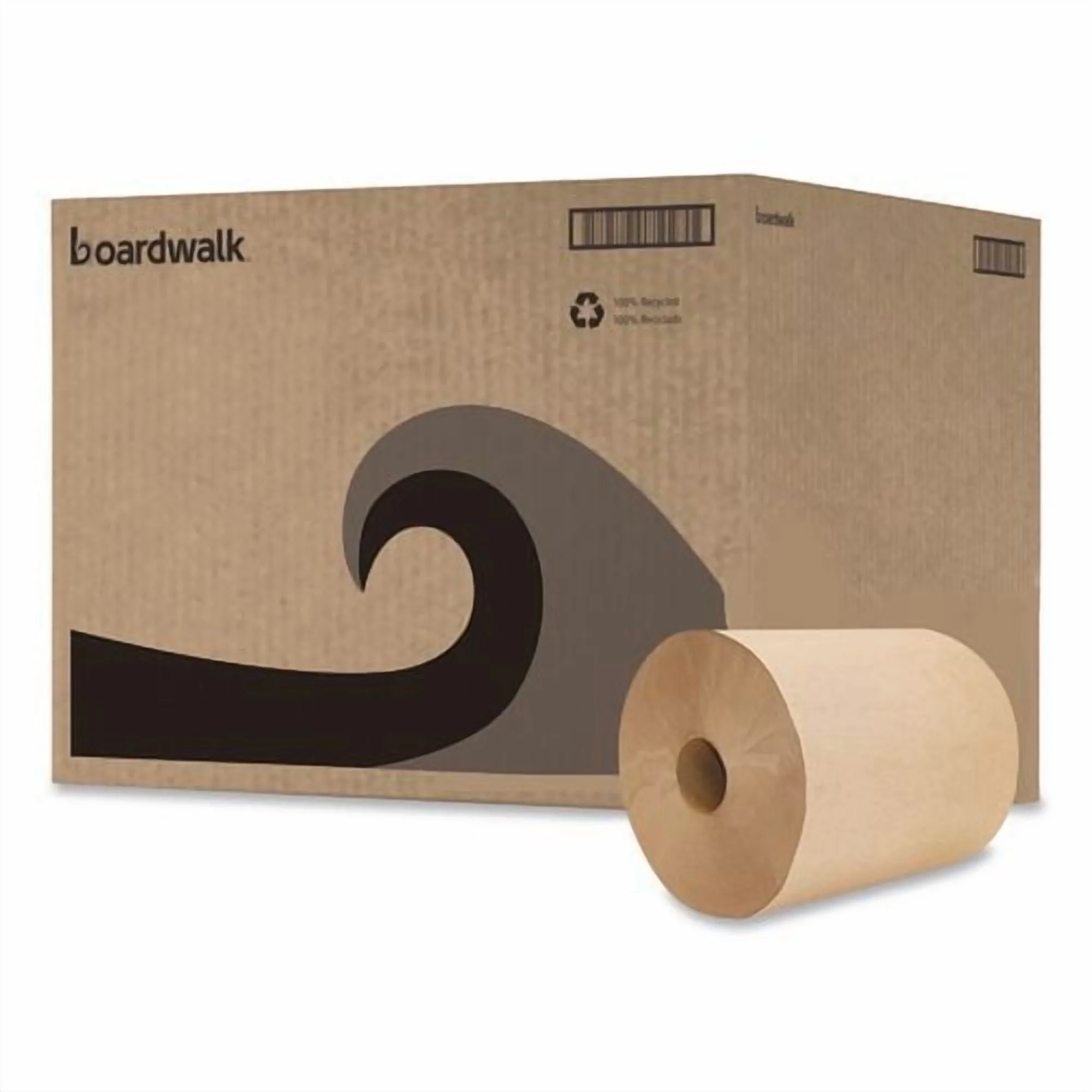 Boardwalk Green Universal Roll Towels, 1-Ply, 8" x 800 ft, Natural, 6 Rolls/Carton | Bundle of 5