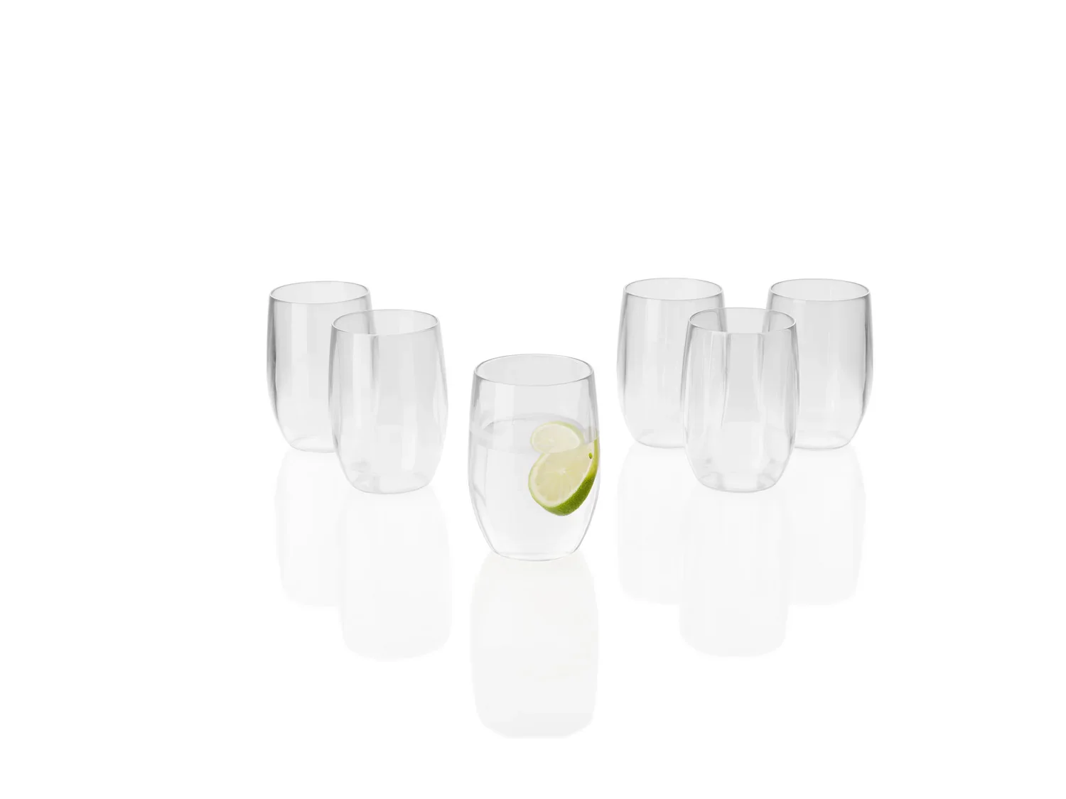 ERNESTO Lot de 6 verres  vin,  champagne ou  eau