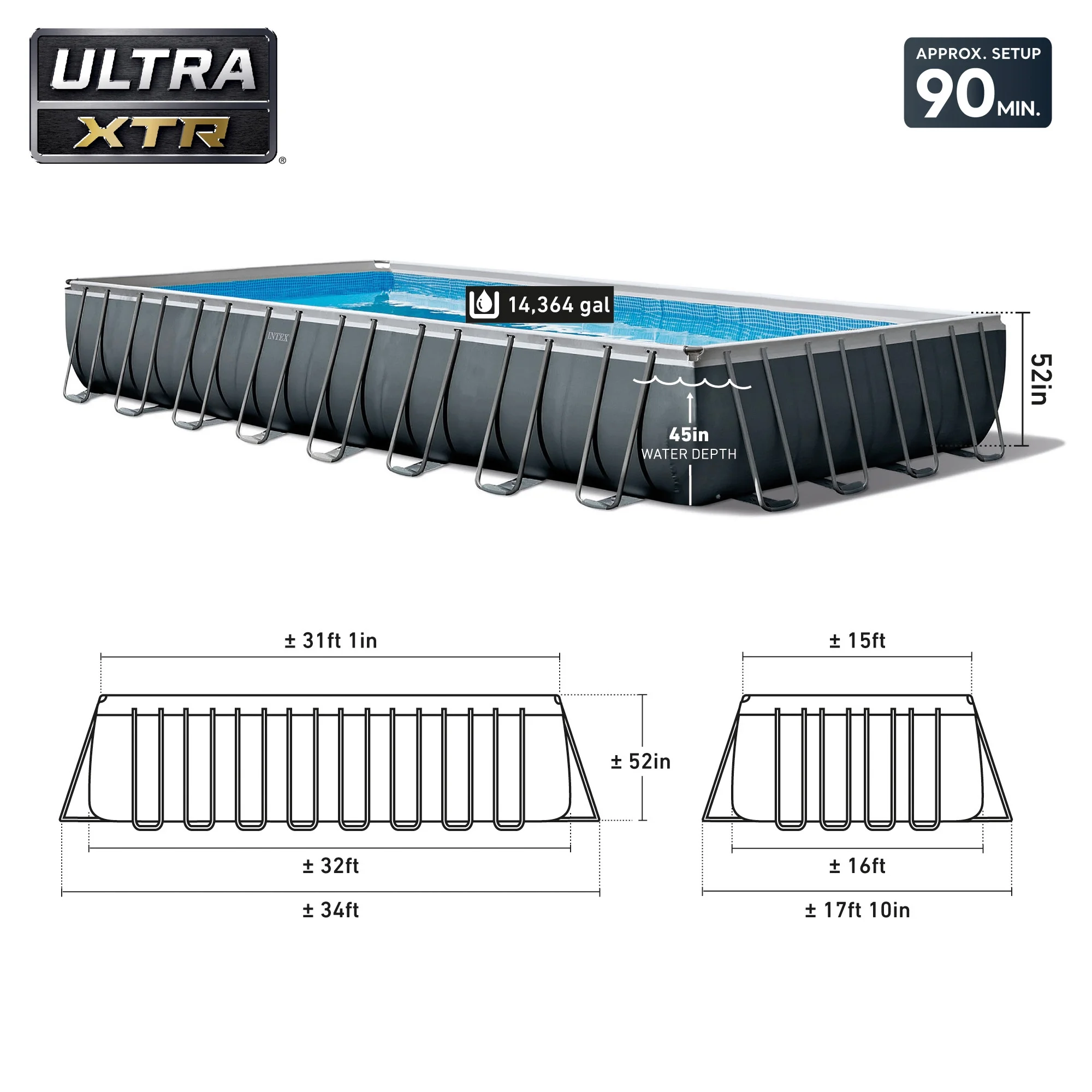 Intex Ultra XTR 32' x 16' x 52
