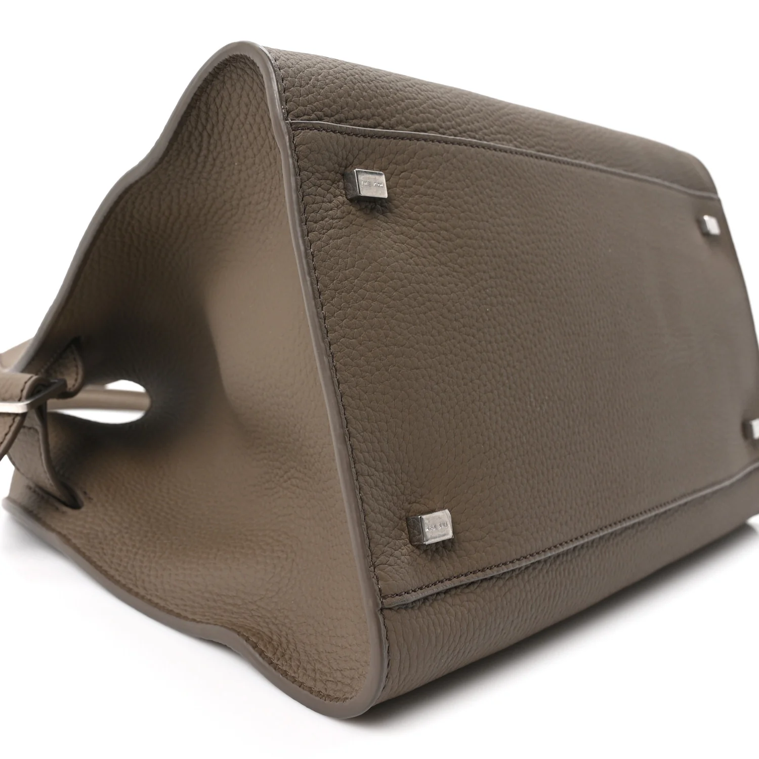 Matte Grained Calfskin Soft Margaux 12 Dark Taupe