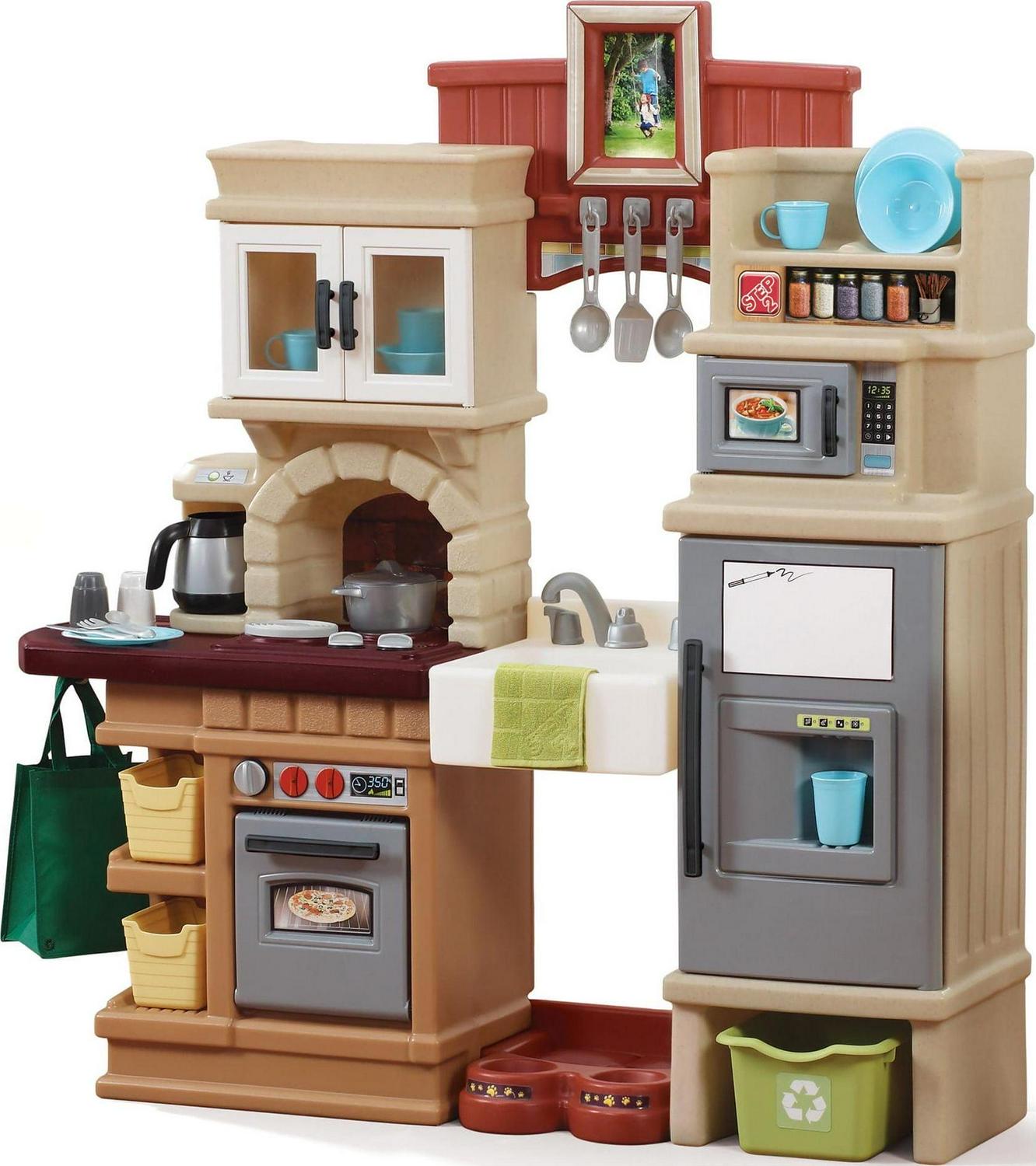 Heart of the Home Brown Toddler Play Kitchen Set