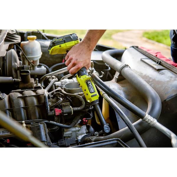 ONE+ 18V Brushless Cordless 2 Tool Combo Kit w/1/4 in Extended Reach Ratchet 3/8 in Extended Reach Ratchet (ToolsOnly) Image 10