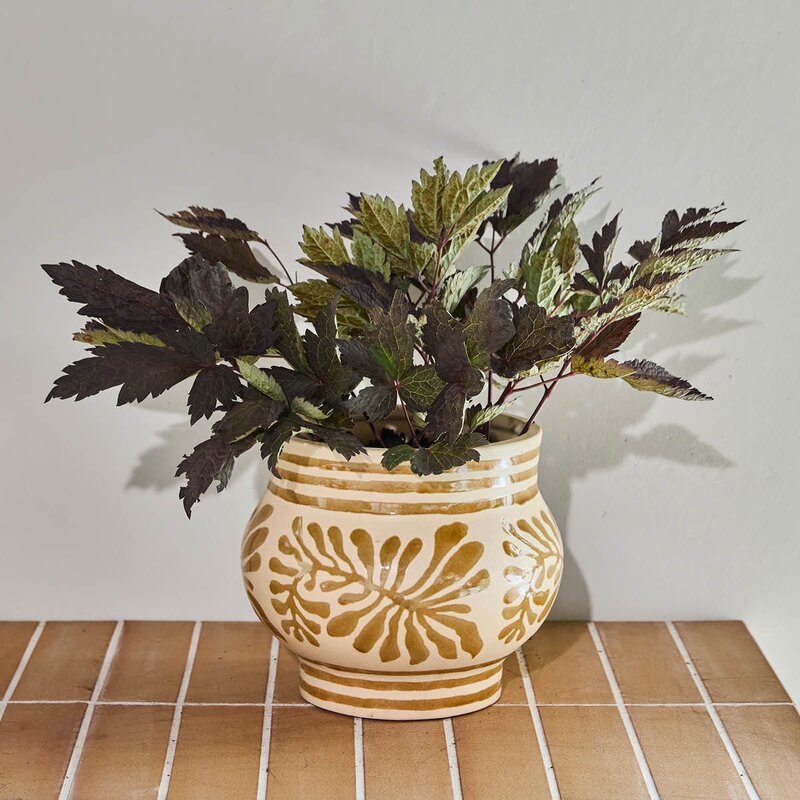 Ivy potte 23x20 cm beige
