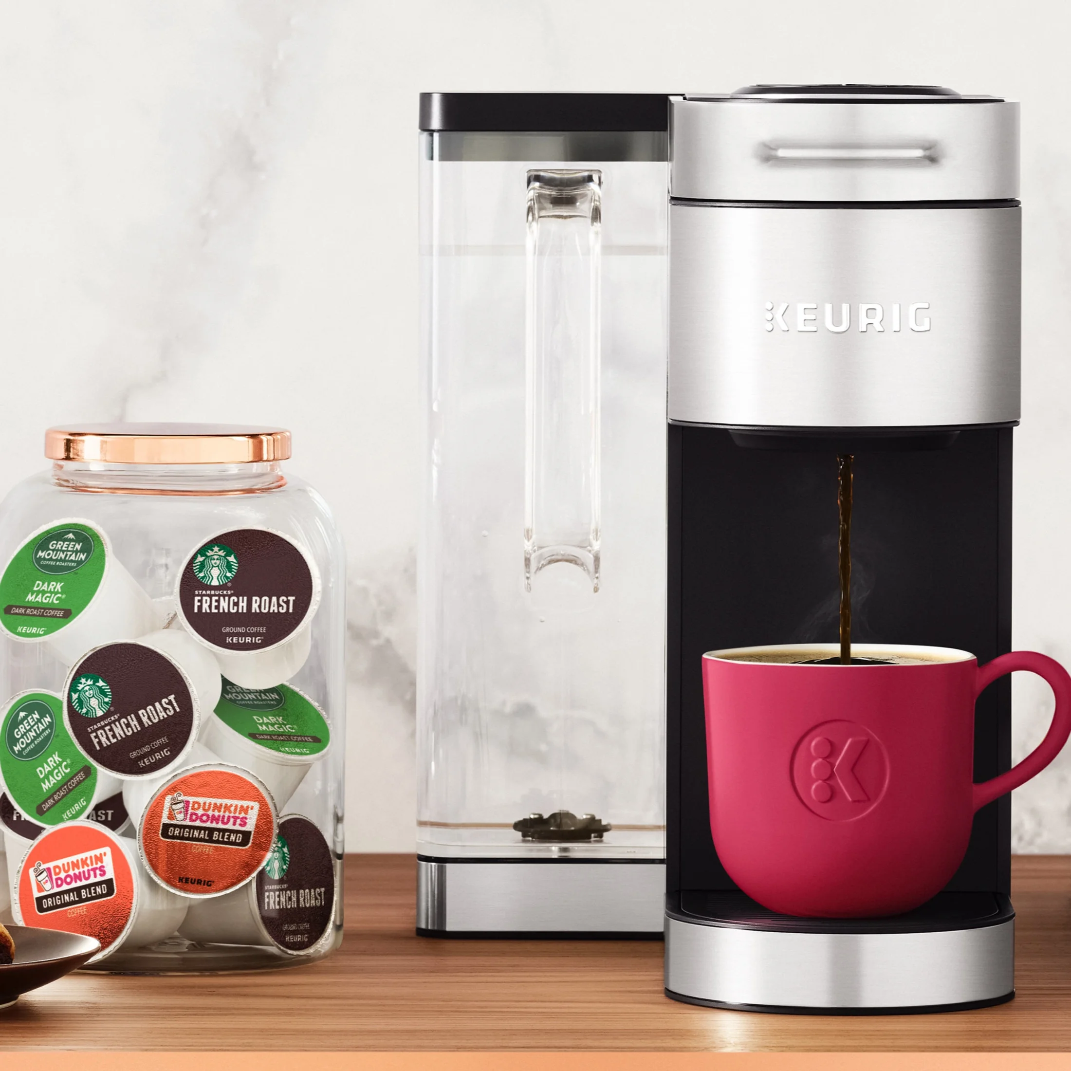 Keurig K - Supreme Plus Steel Single - Serve K - Cup Pod Coffee Maker