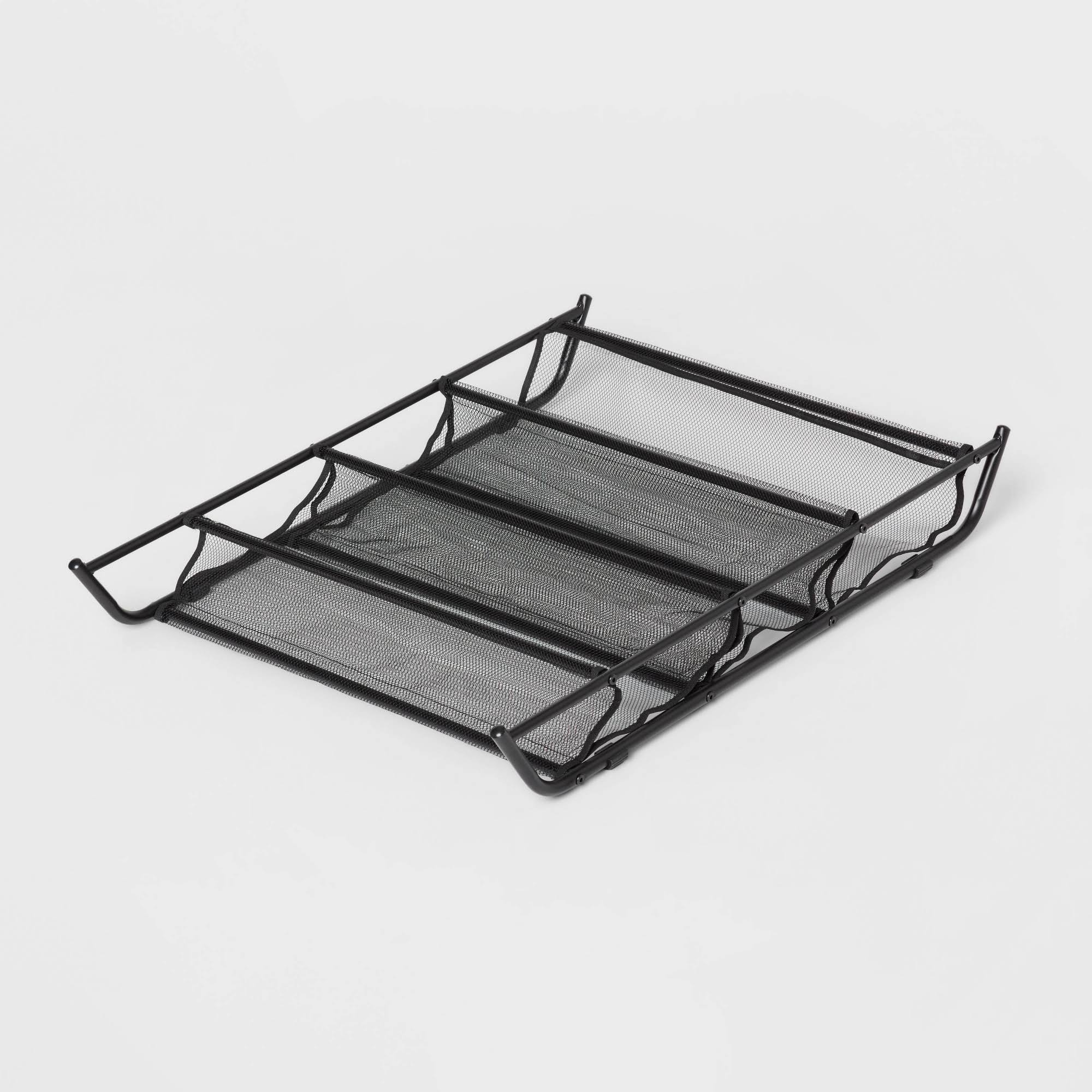 Mesh Underbed Shoe Storage Black - Brightroom