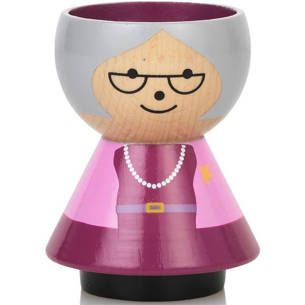 Bordfolk bestemor eggeglass