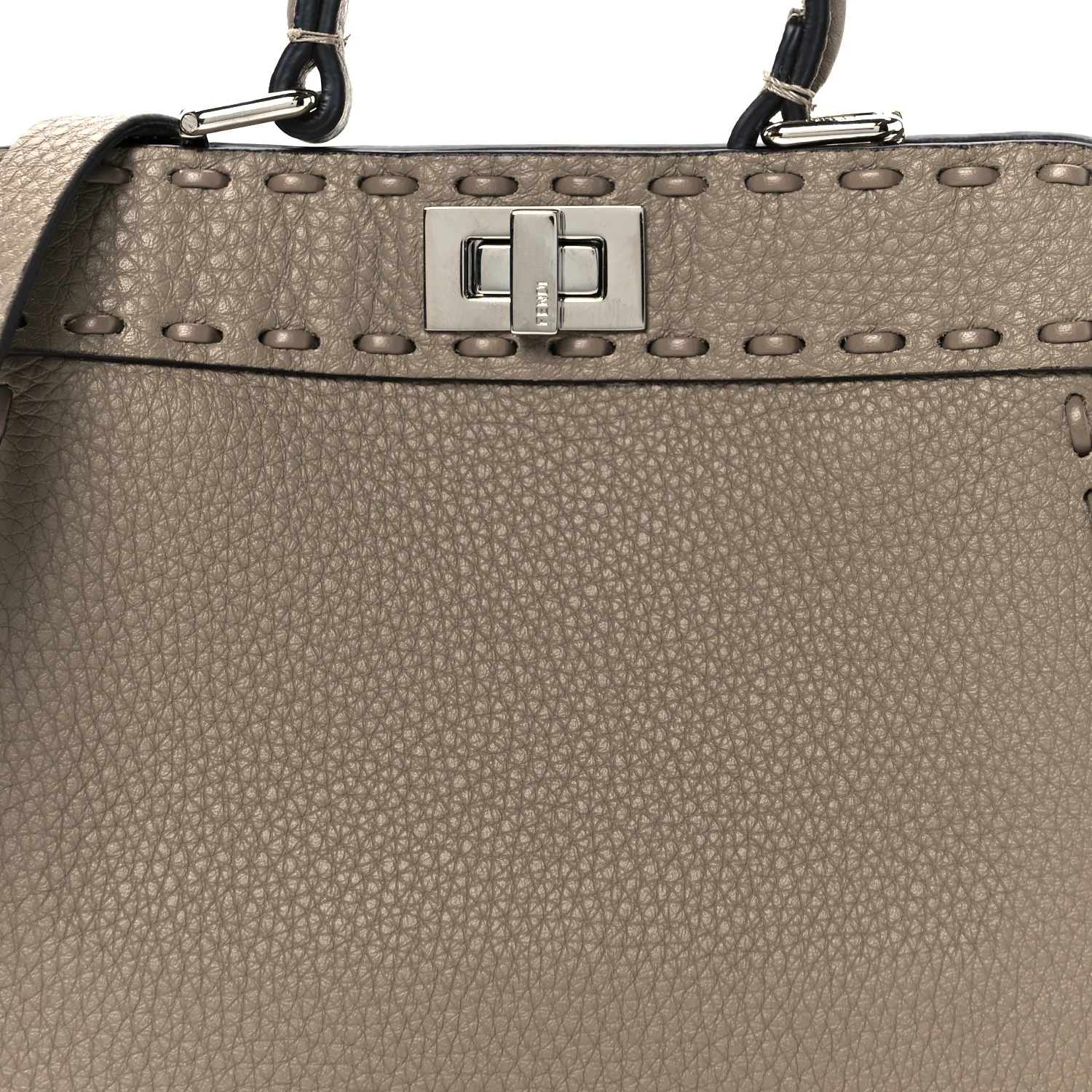 Cuoio Romano Selleria Mini Peekaboo I SEE U Iconic Satchel Fettuccia