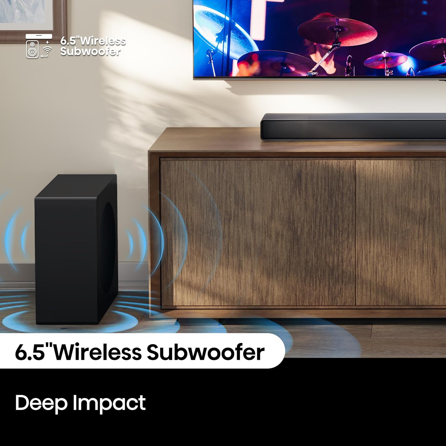 Hisense AX3120Q 3.1.2Ch Sound Bar with Wireless Subwoofer  Dolby Atmos  DTS:X  Bluetooth 5.3  Roku TV Ready  HDMI/AUX/ARC/Optical/USB  EzPlay 3.0  7 EQ Modes  Hi Concerto  Black