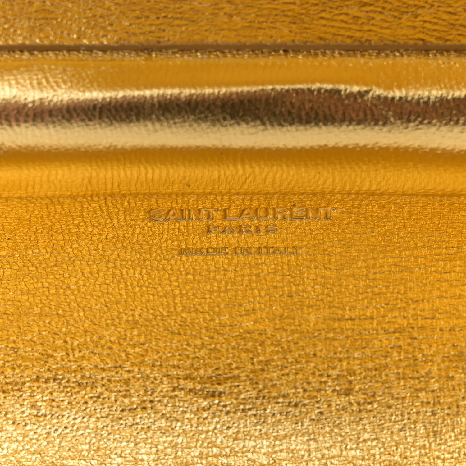 Ribbed Plexiglass Lambskin Fringe Monogram Opium Box Bag Gold