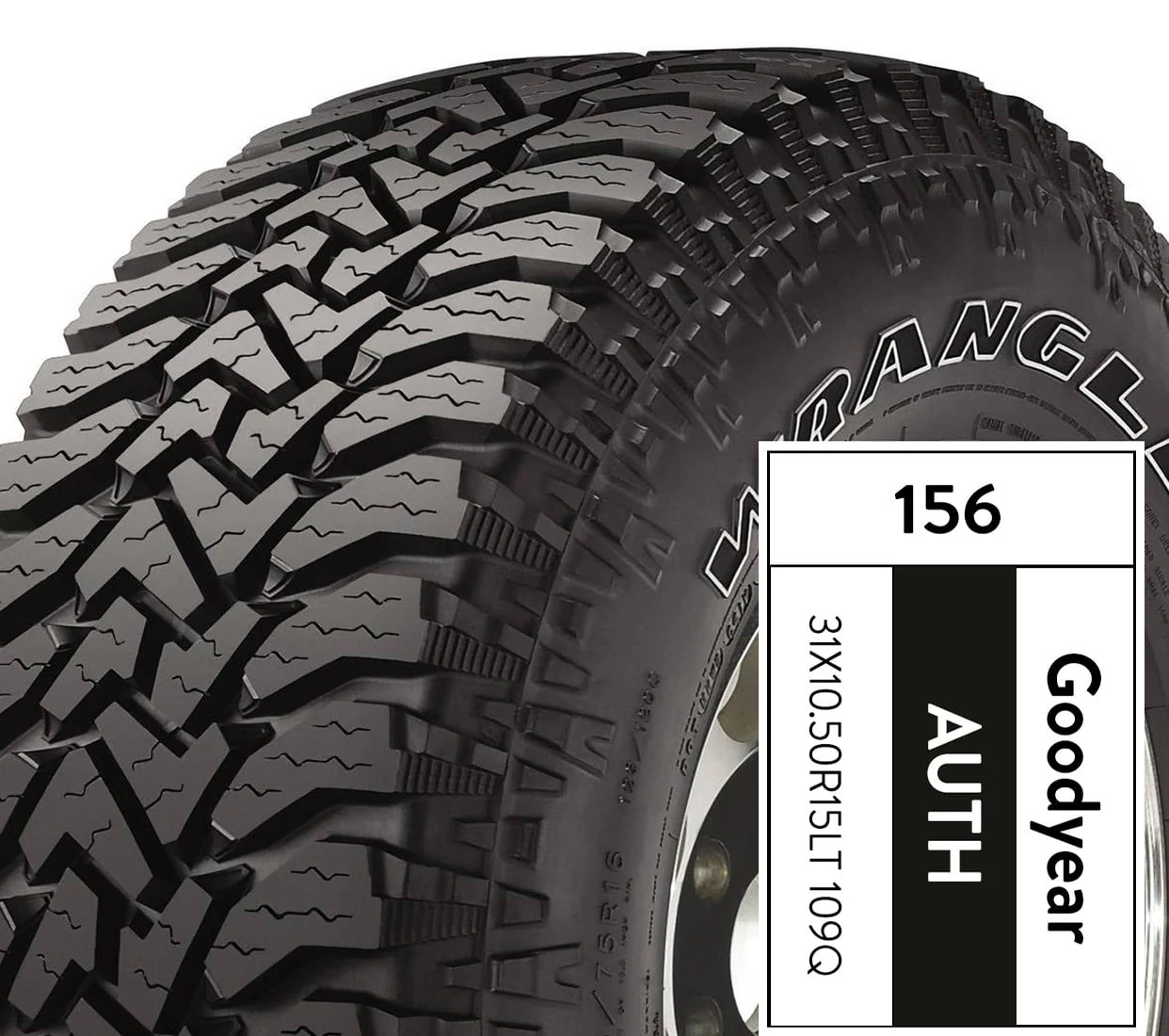 Wrangler Authority A/T 31X10.50R15LT 109Q All-Terrain Tire - Image 5
