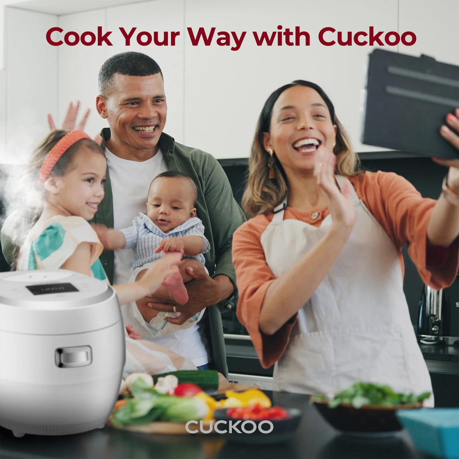 Rice Cooker 20 Cups Cooked Warmer with Nonstick Pot 16 Menu Modes and Micom Fuzzy Logic Tech with Auto Clean Features in White (CR-1020F)(10 Cups) - Image 5