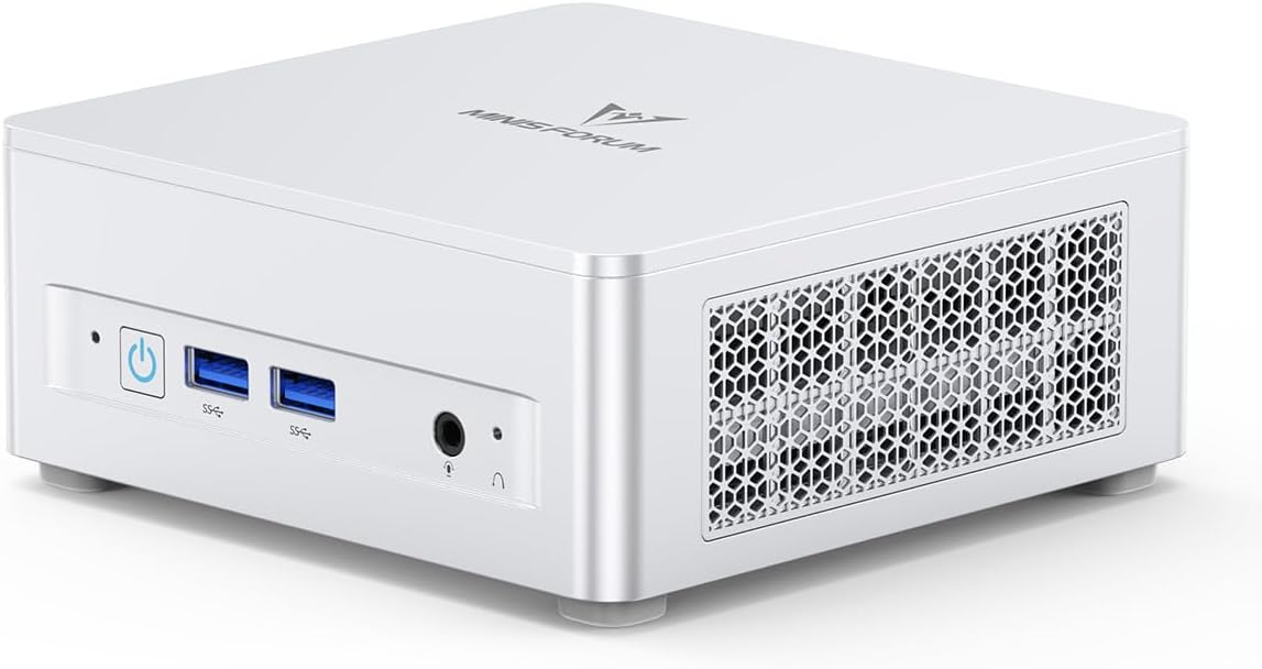 MINISFORUM UM870 Slim Mini PC AMD Ryzen 7 8745H(8C/16T)  Mini Desktop Computer 32GB DDR5 RAM 1TB SSD  USB4/HDMI/DP 8K@60Hz Output  2.5G LAN Port  4xUSB Ports  WiFi 6E  BT5.3  AMD Radeon 780M Graphics