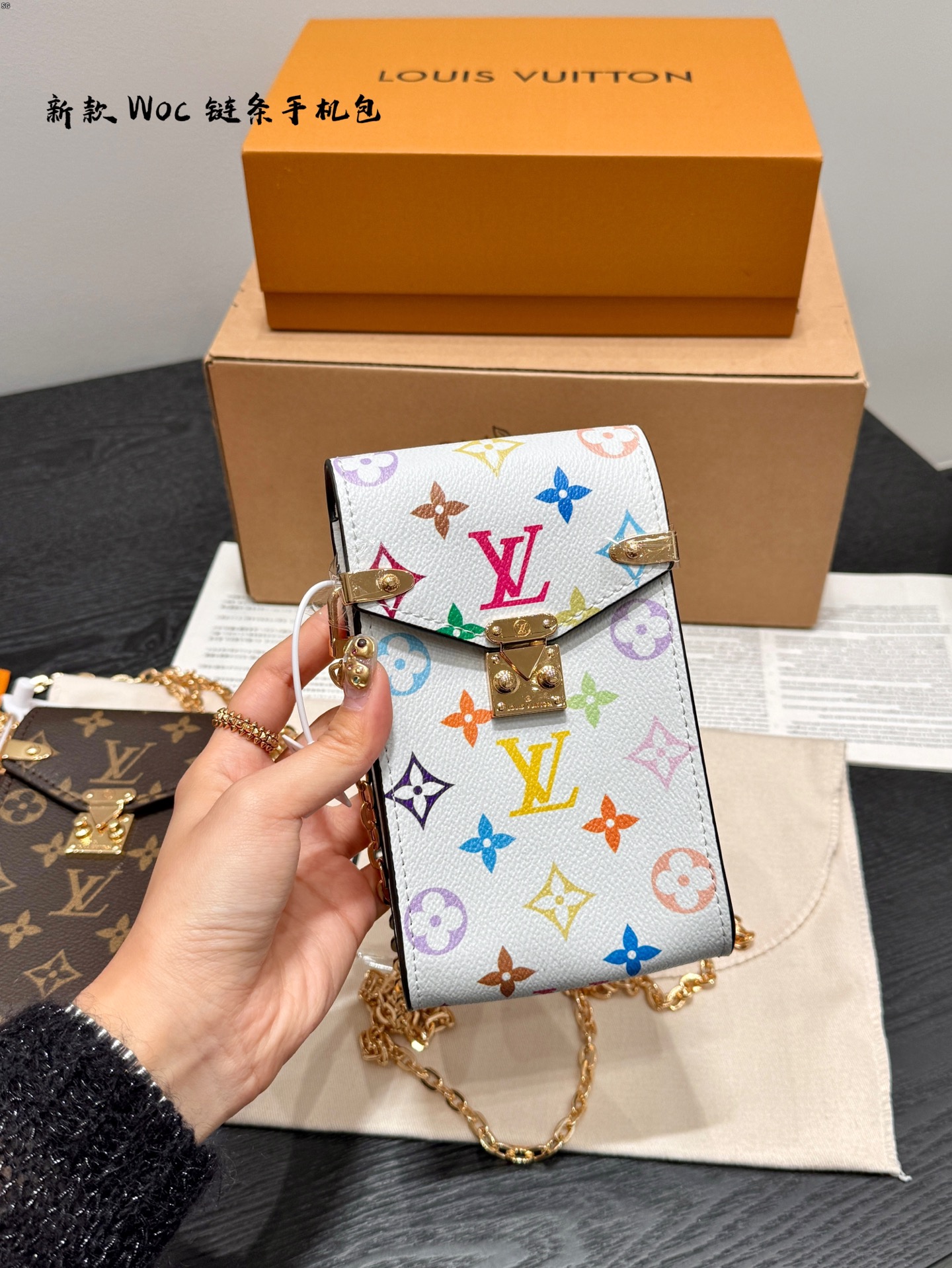 Louis new arrival Metis woc phone bag size: 10*17 cm