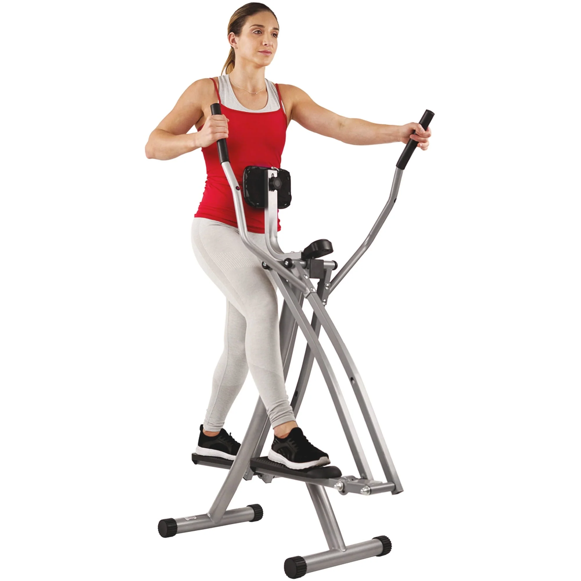 Sunny Health & Fitness SF - E902 Air Walk Trainer Glider W/ LCD Monitor