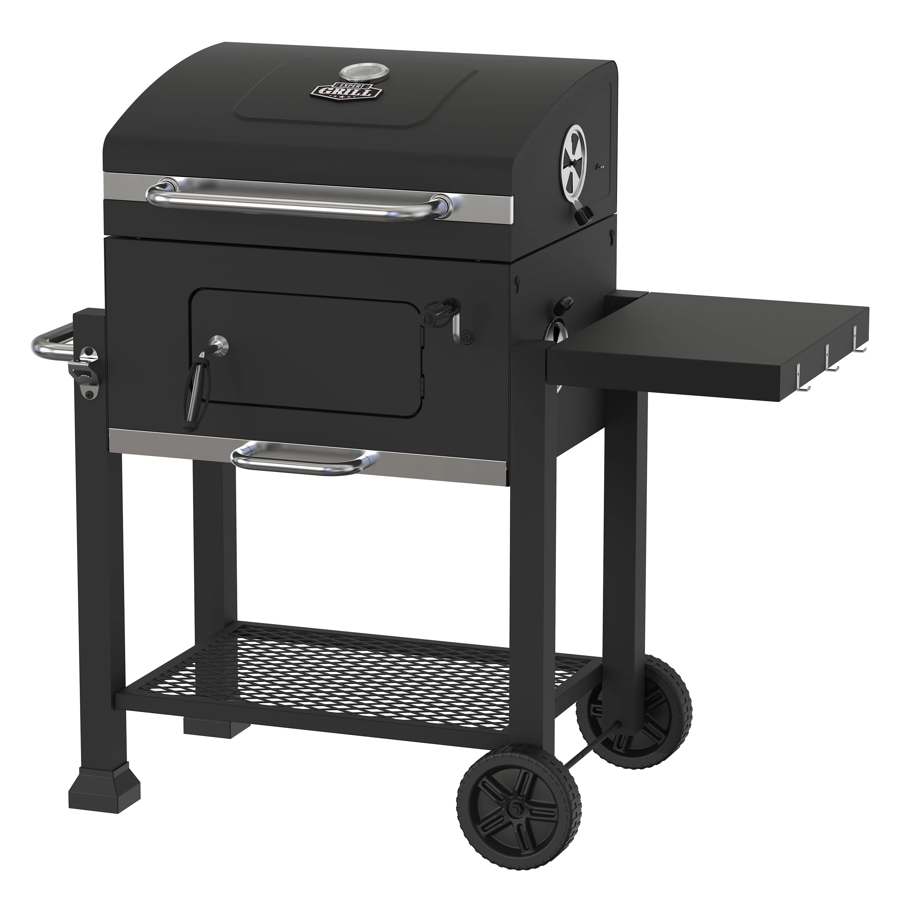 Heavy Duty 24 Inch Charcoal Grill, Black
