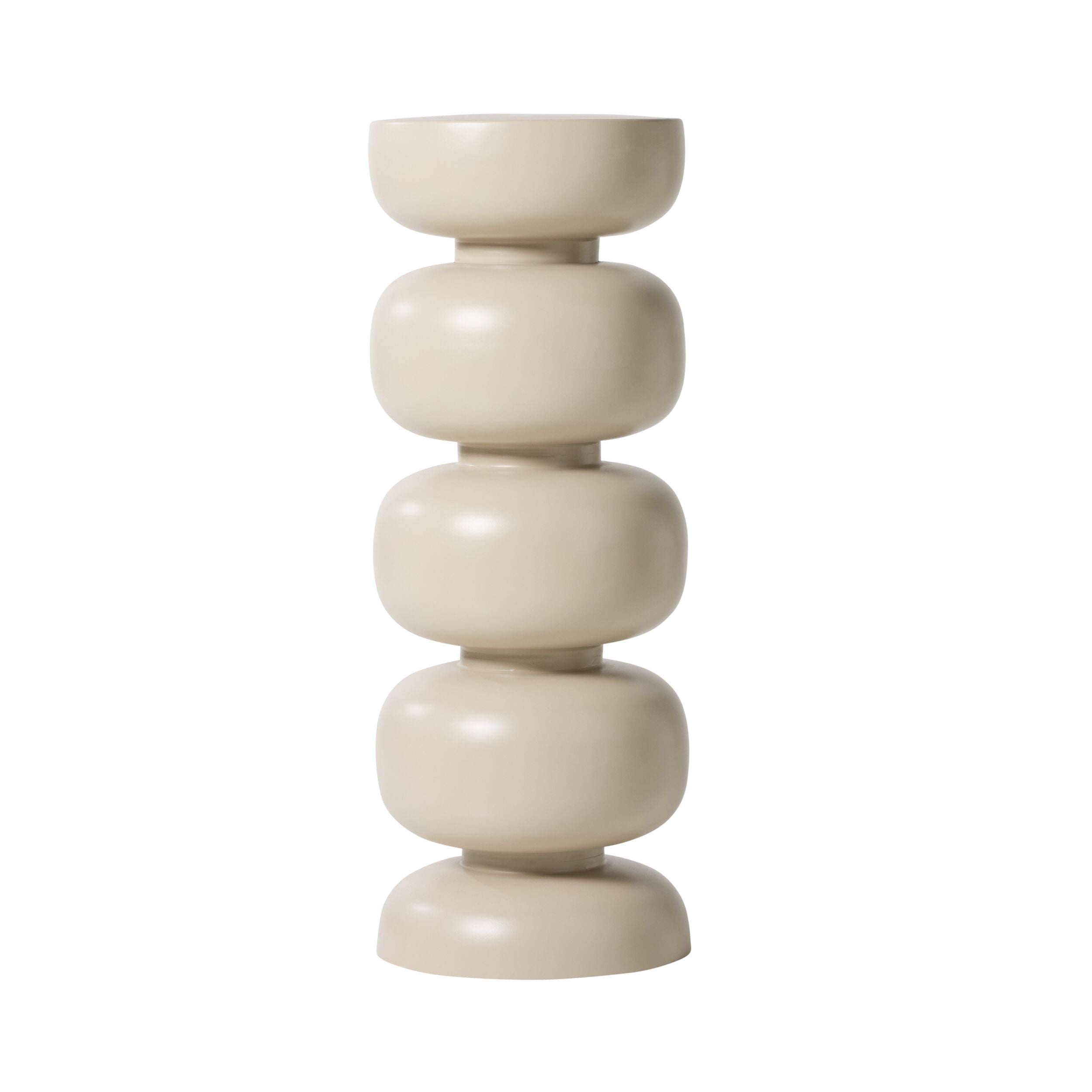 Amarra Pedestal Plant Stand Taupe 78cm