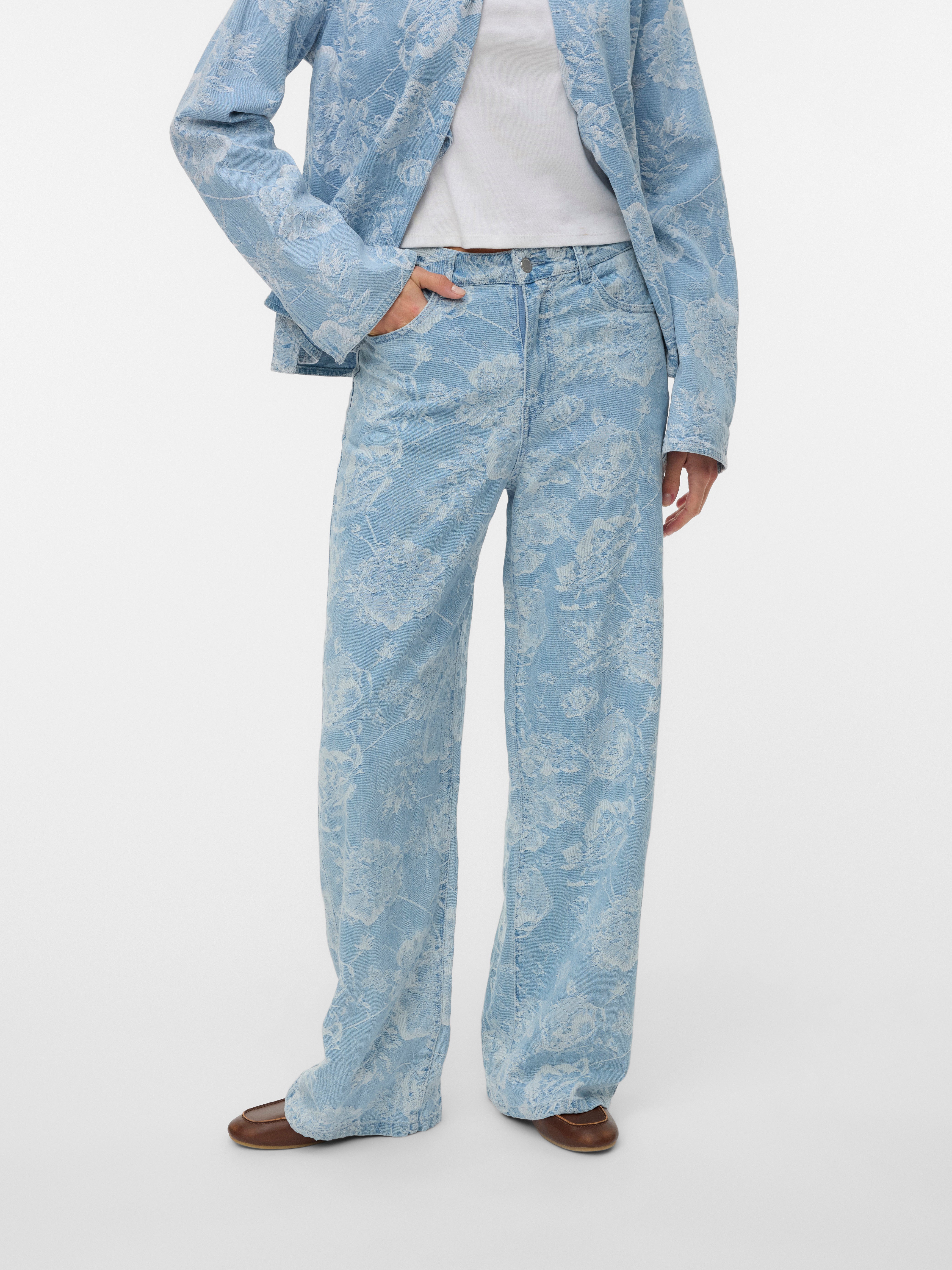 VERO MODA® VMRAE High rise Wide Leg Fit Jeans