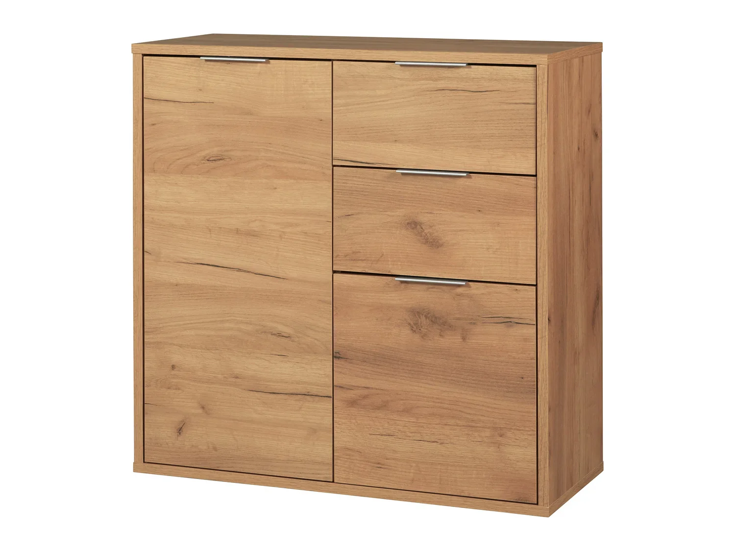 LIVARNO home Commode Verona 2 tiroirs 2 compartiments, 80 x 80 x 35 cm, imitation chne
